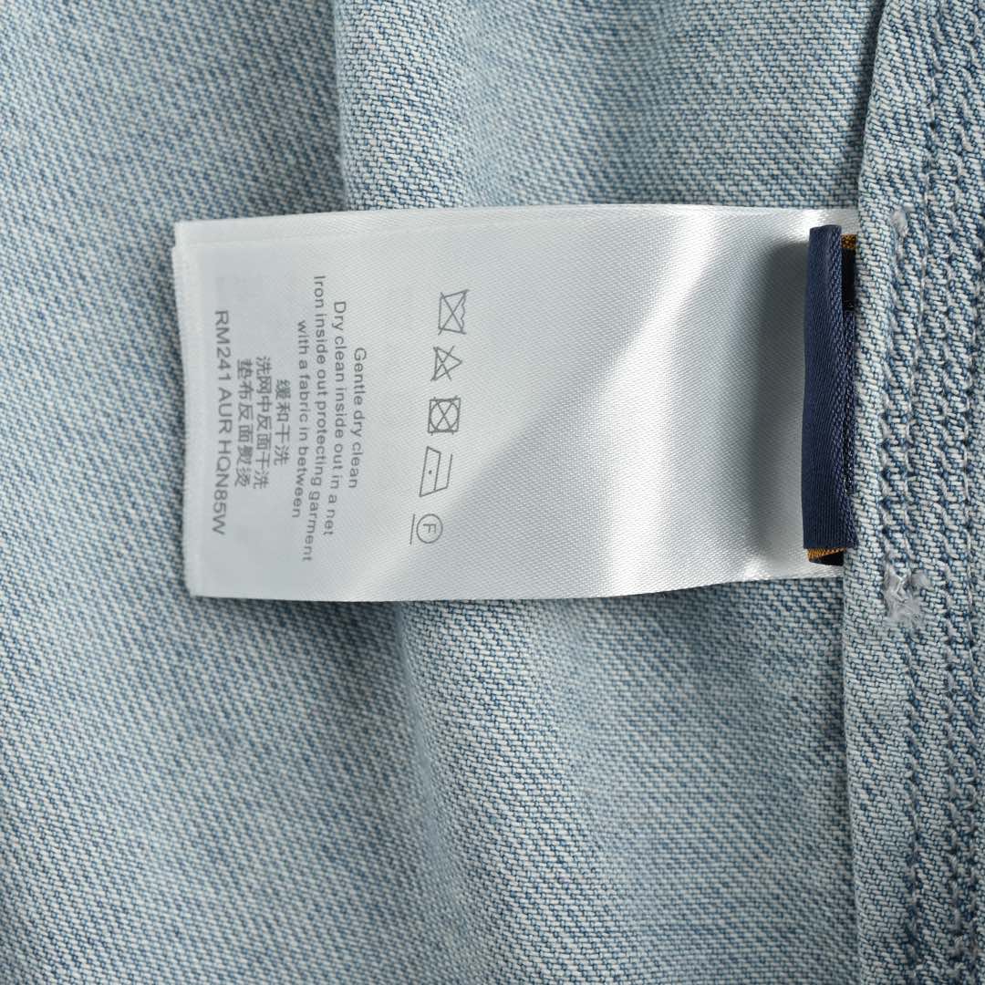 Louis Vuitton/路易威登 24Fw 水洗老花破洞牛仔外套