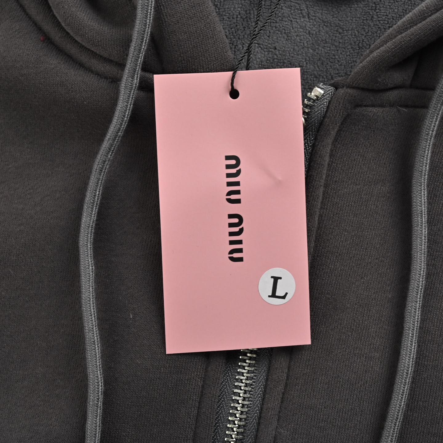 Miu Miu/缪缪 24Fw 刺绣徽标加绒拉链外套