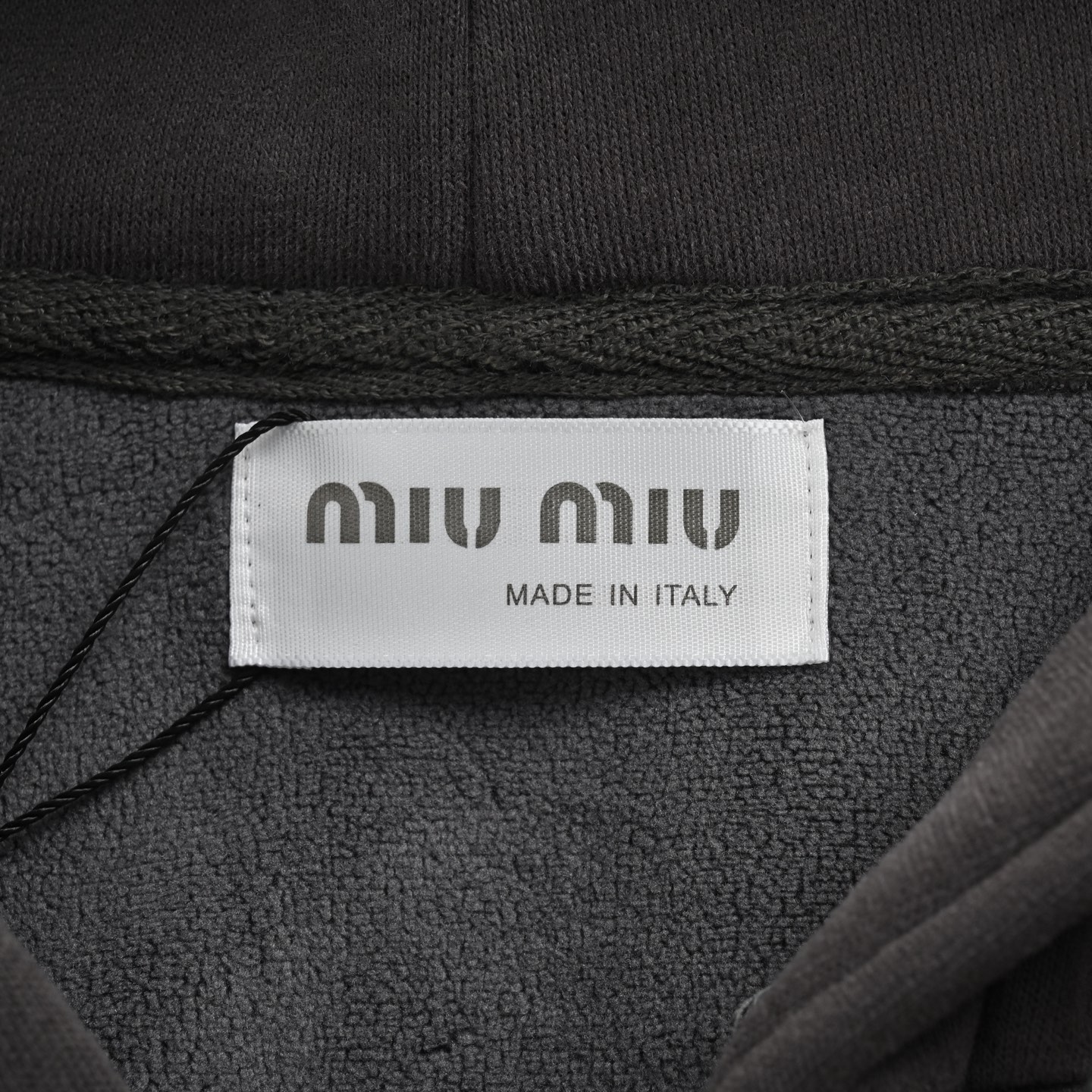 Miu Miu/缪缪 24Fw 刺绣徽标加绒拉链外套