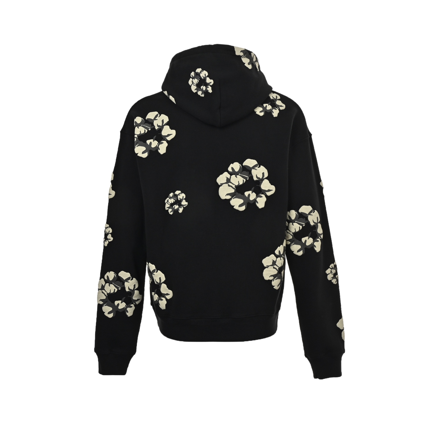 DENIM TEARS 24FW CPFM联名棉花发泡印花连帽卫衣