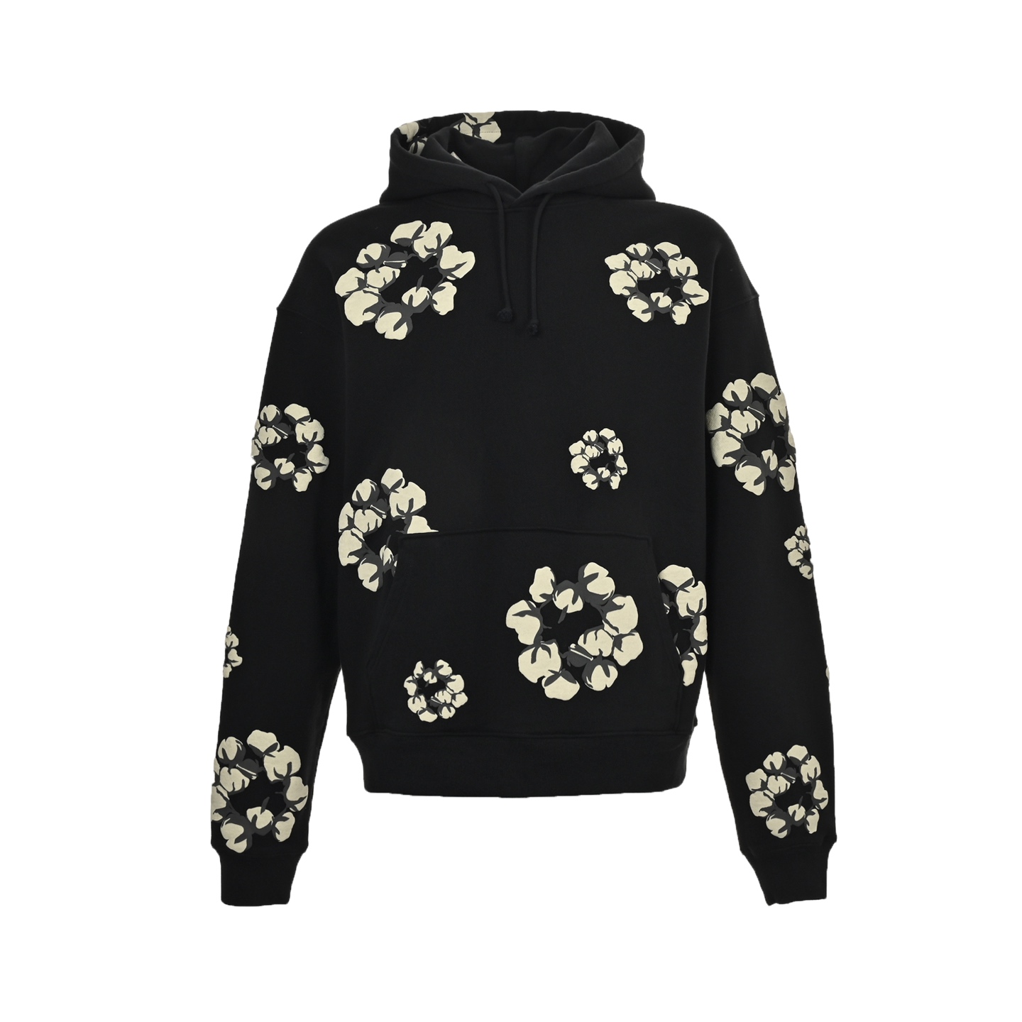 DENIM TEARS 24FW CPFM联名棉花发泡印花连帽卫衣