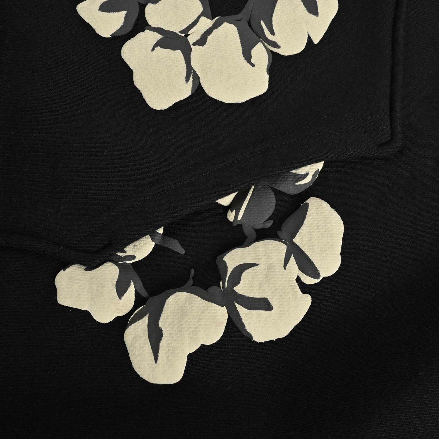 DENIM TEARS 24FW CPFM联名棉花发泡印花连帽卫衣