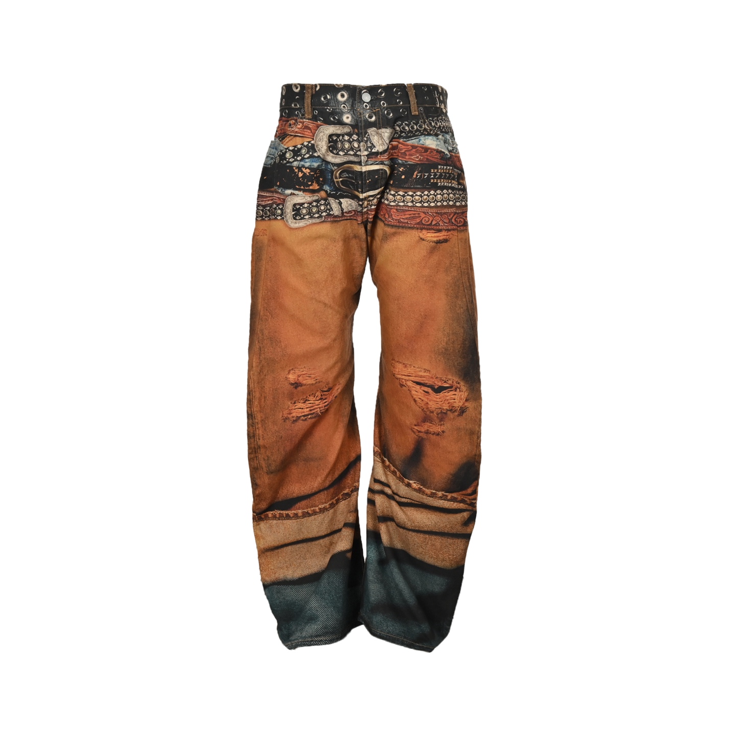 Acne Studios 25ss 多腰带图案牛仔裤