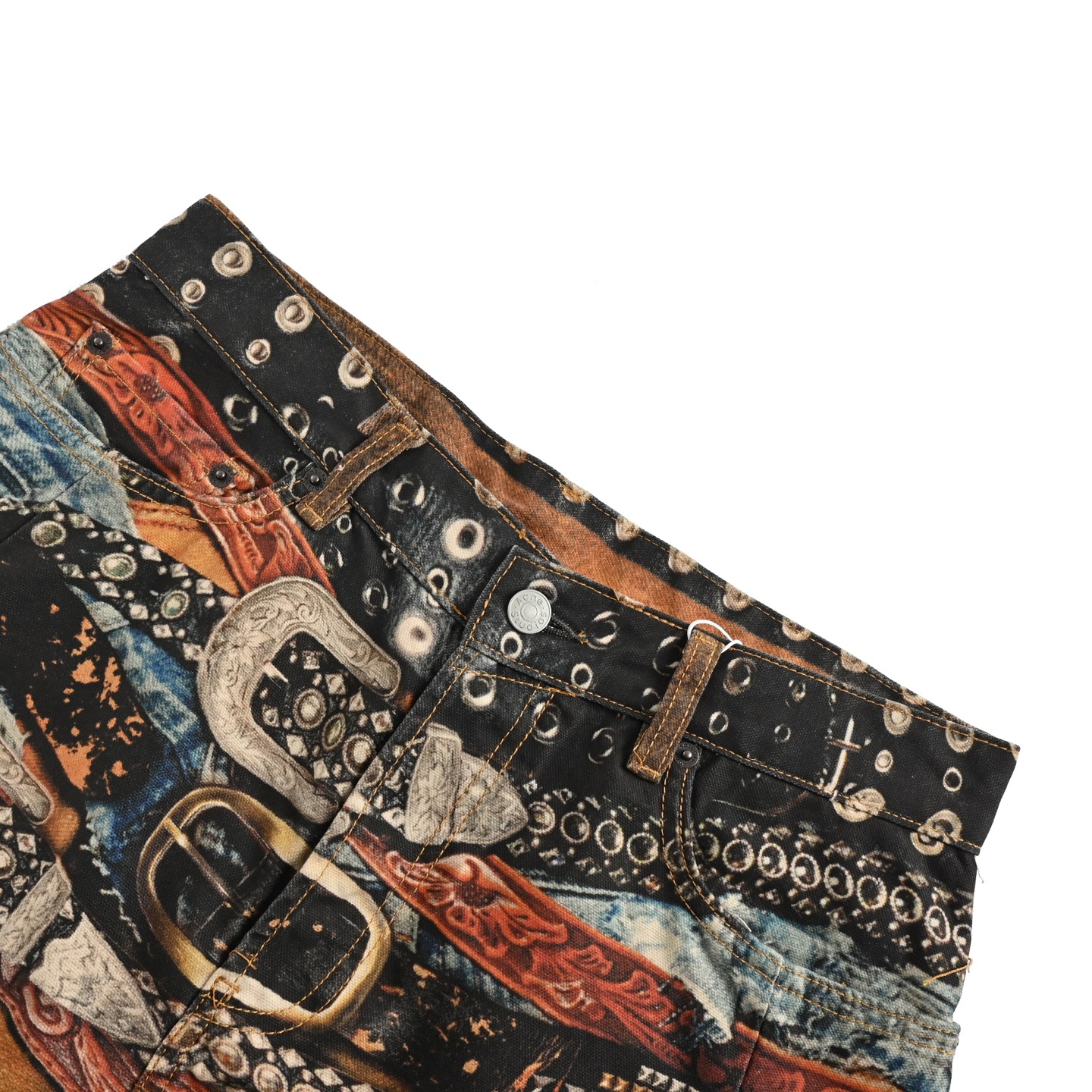Acne Studios 25ss 多腰带图案牛仔裤