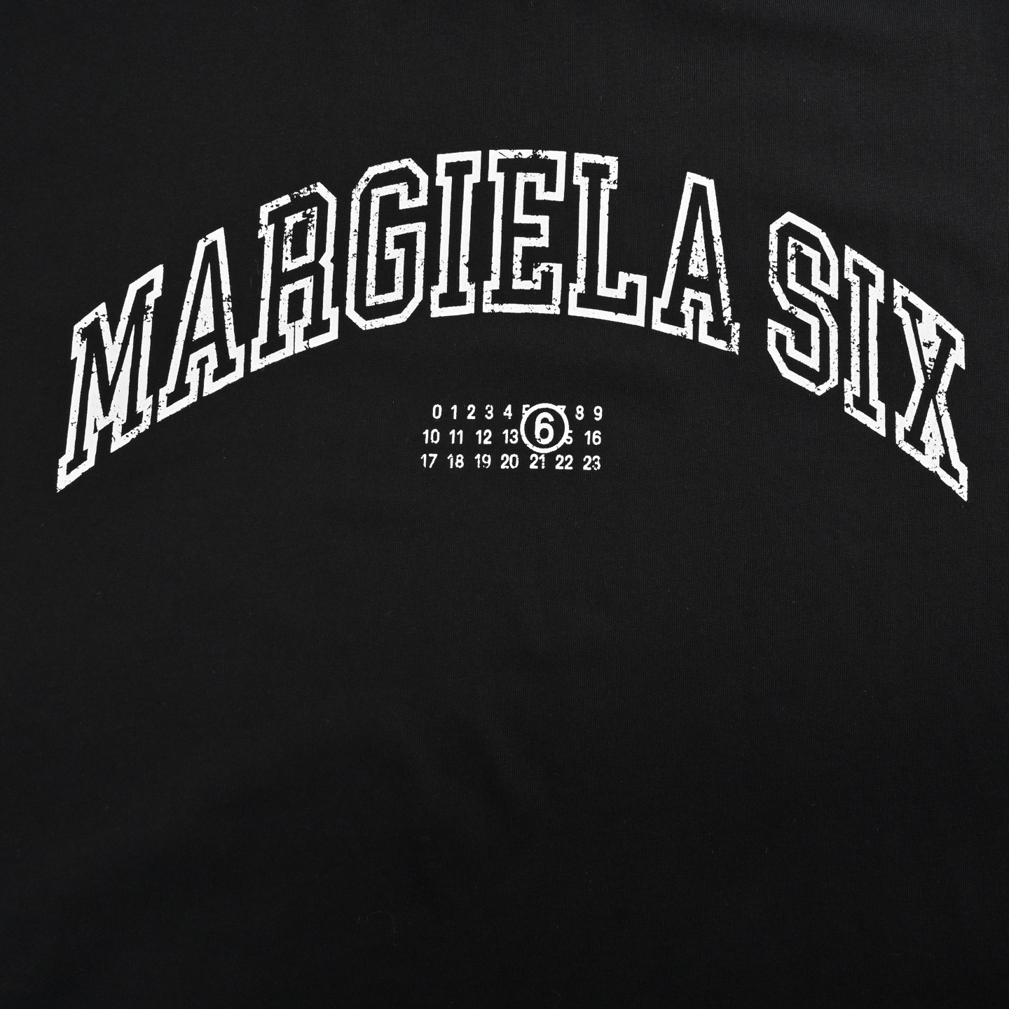 MaisonMargiela/马吉拉 25ss 斑驳弧形字母印花短袖