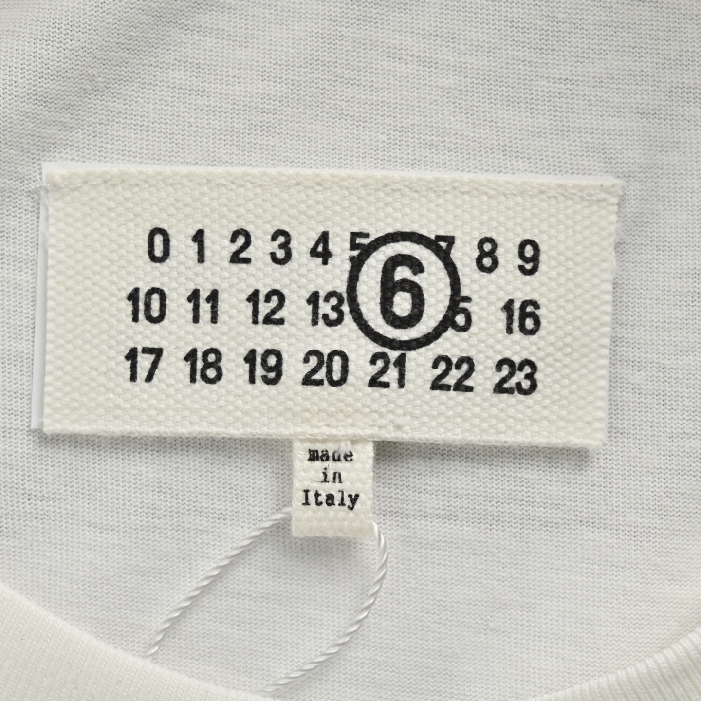 Maison Margiela马吉拉MM6 数字Logo印花短袖 定制丝滑平纹锦棉