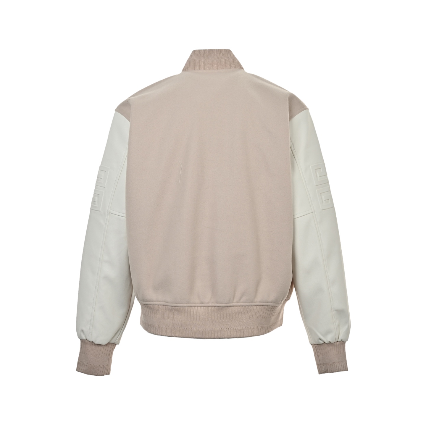 GIVENCHY/纪梵希 24Fw 刺绣字母皮袖拼接棒球服夹克
