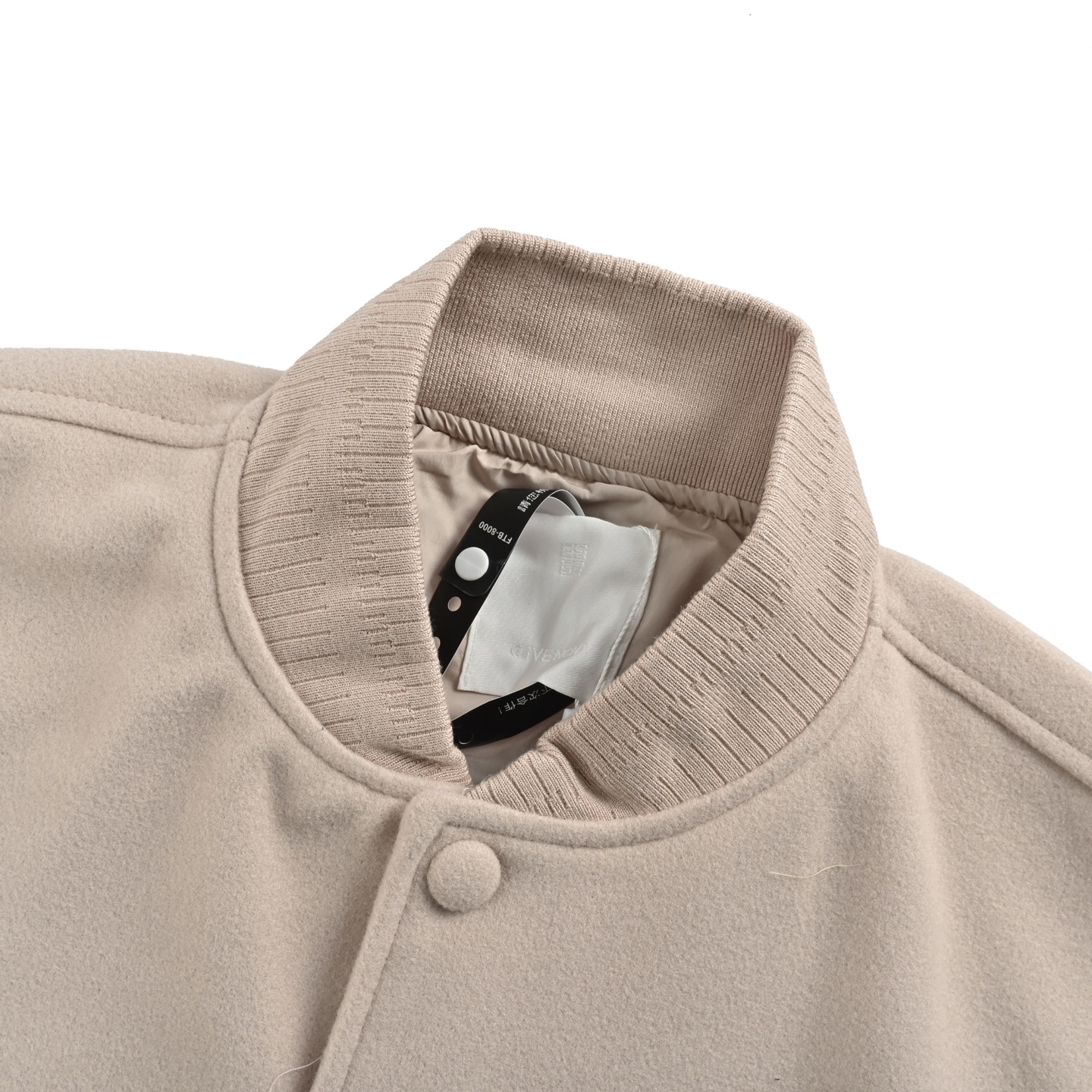 GIVENCHY/纪梵希 24Fw 刺绣字母皮袖拼接棒球服夹克