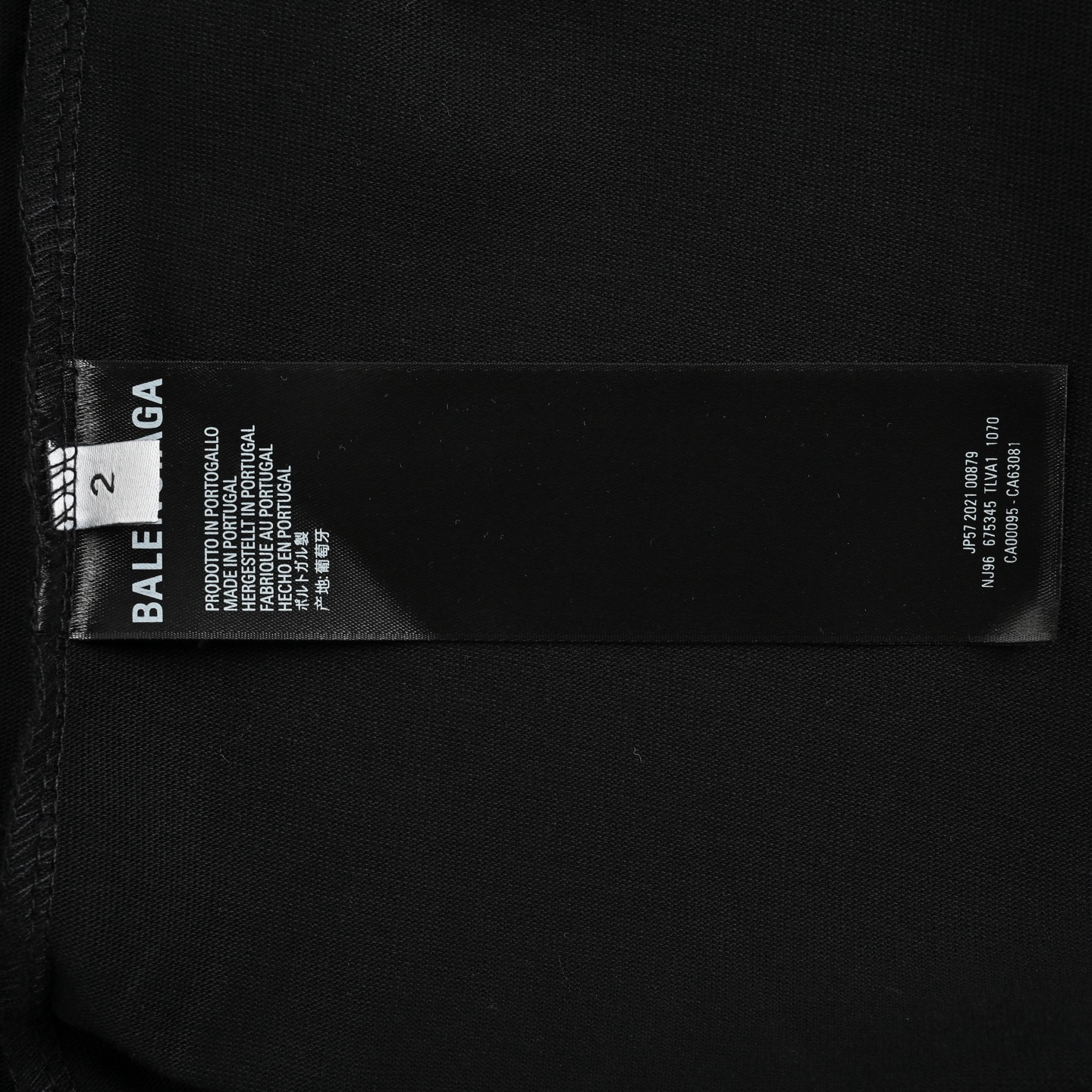 Balenciaga/巴黎世家 25ss 视力表刀割破洞短袖
