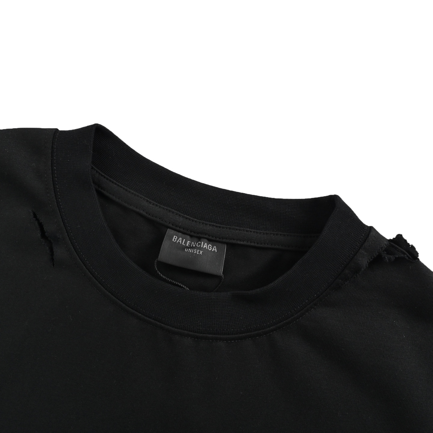 Balenciaga/巴黎世家 25ss 视力表刀割破洞短袖