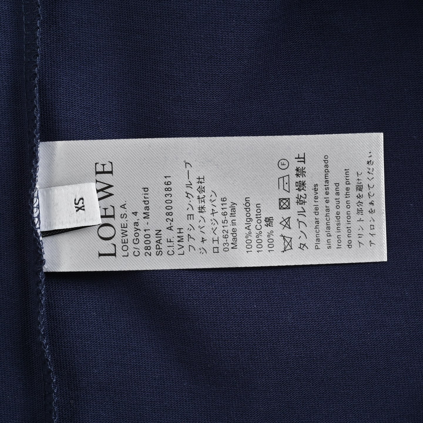 Loewe/罗意威 25ss 刺绣logo短袖 质棉质平纹针织圆领 T恤