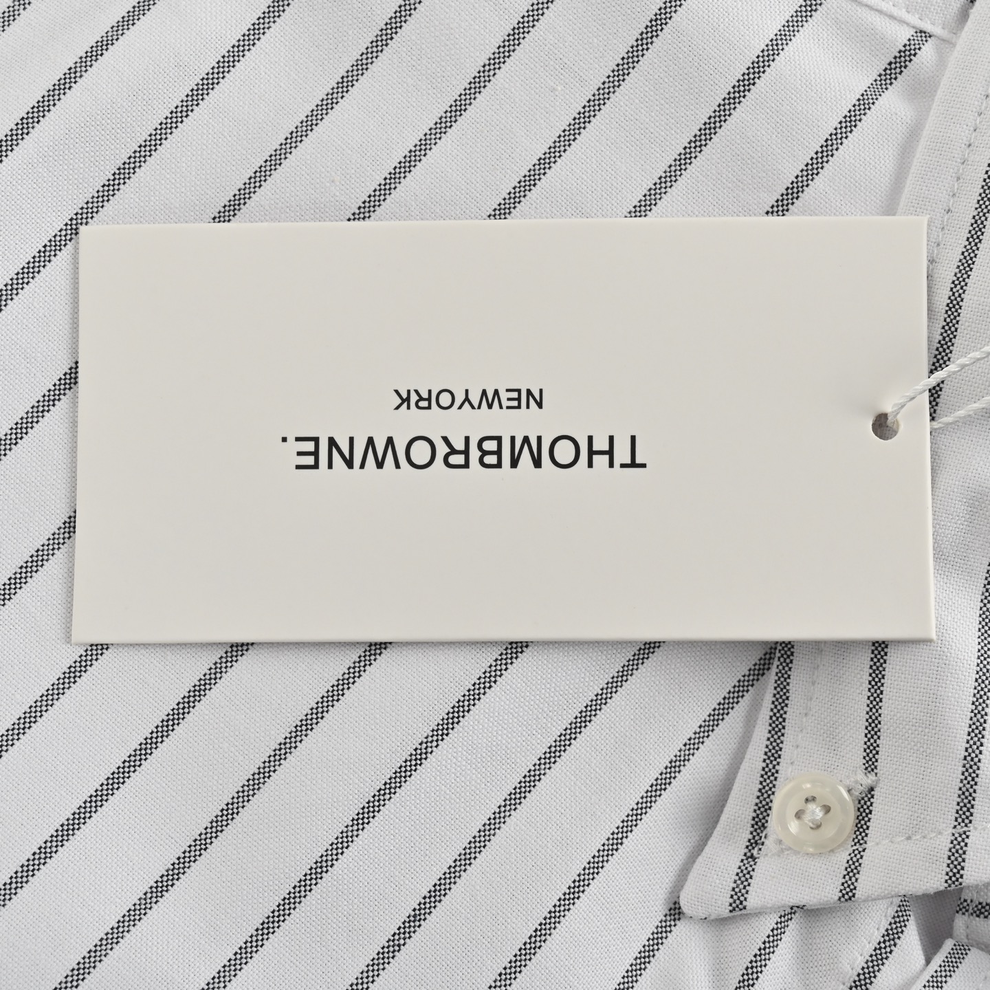 Thom Browne/汤姆布朗 竖条纹双袖织带衬衫