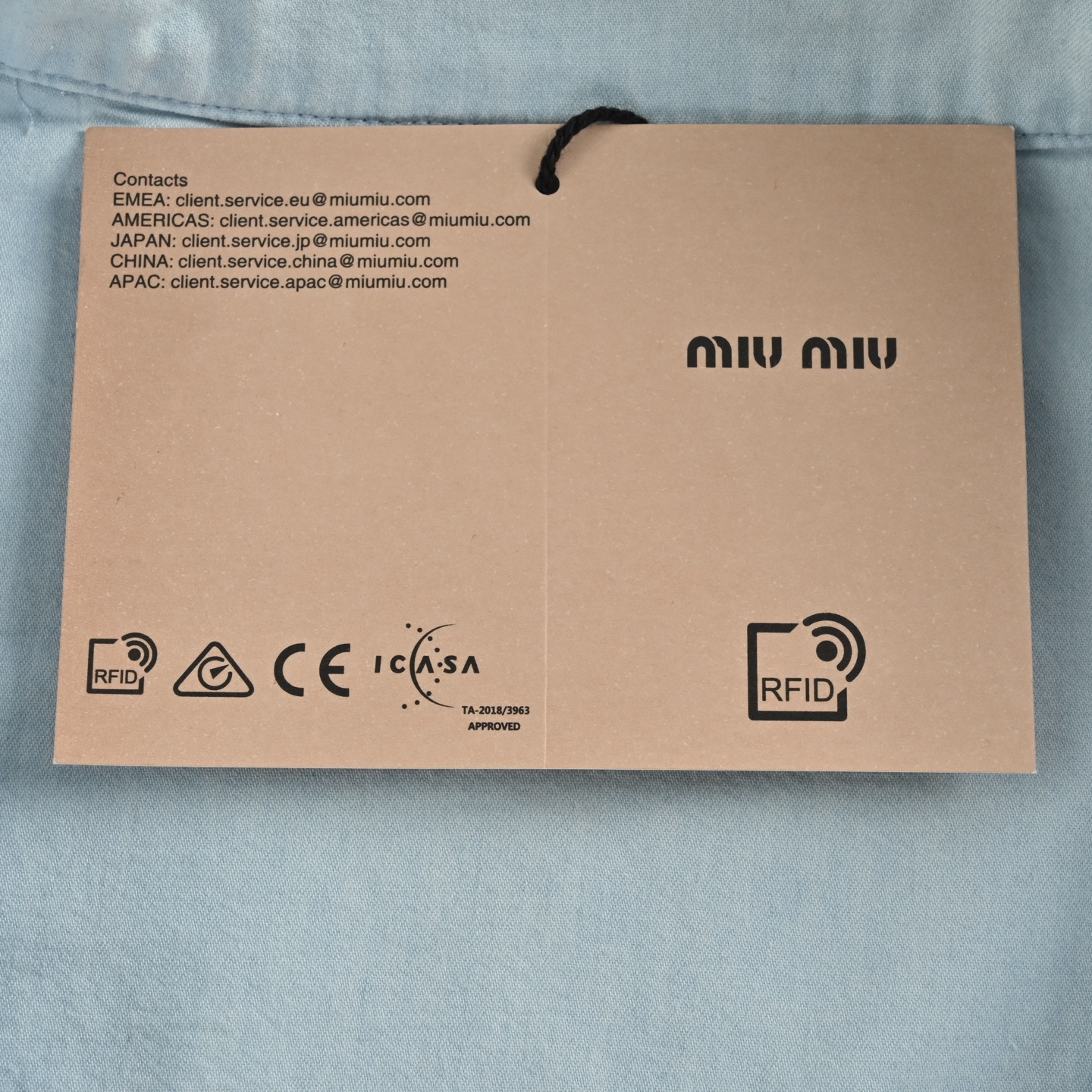 Miu Miu/缪缪 24Fw 钱布雷双口袋束腰夹克外套