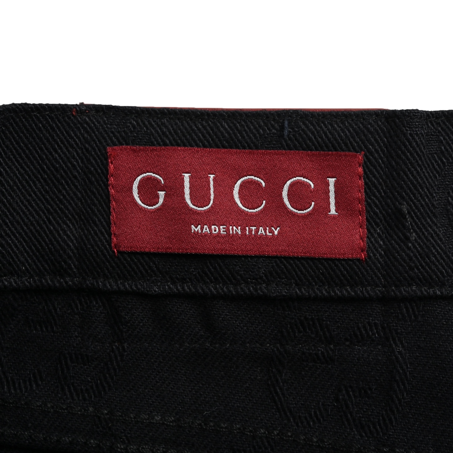 Gucci/古驰 24Fw 双G满印暗纹提花丹宁牛仔裤