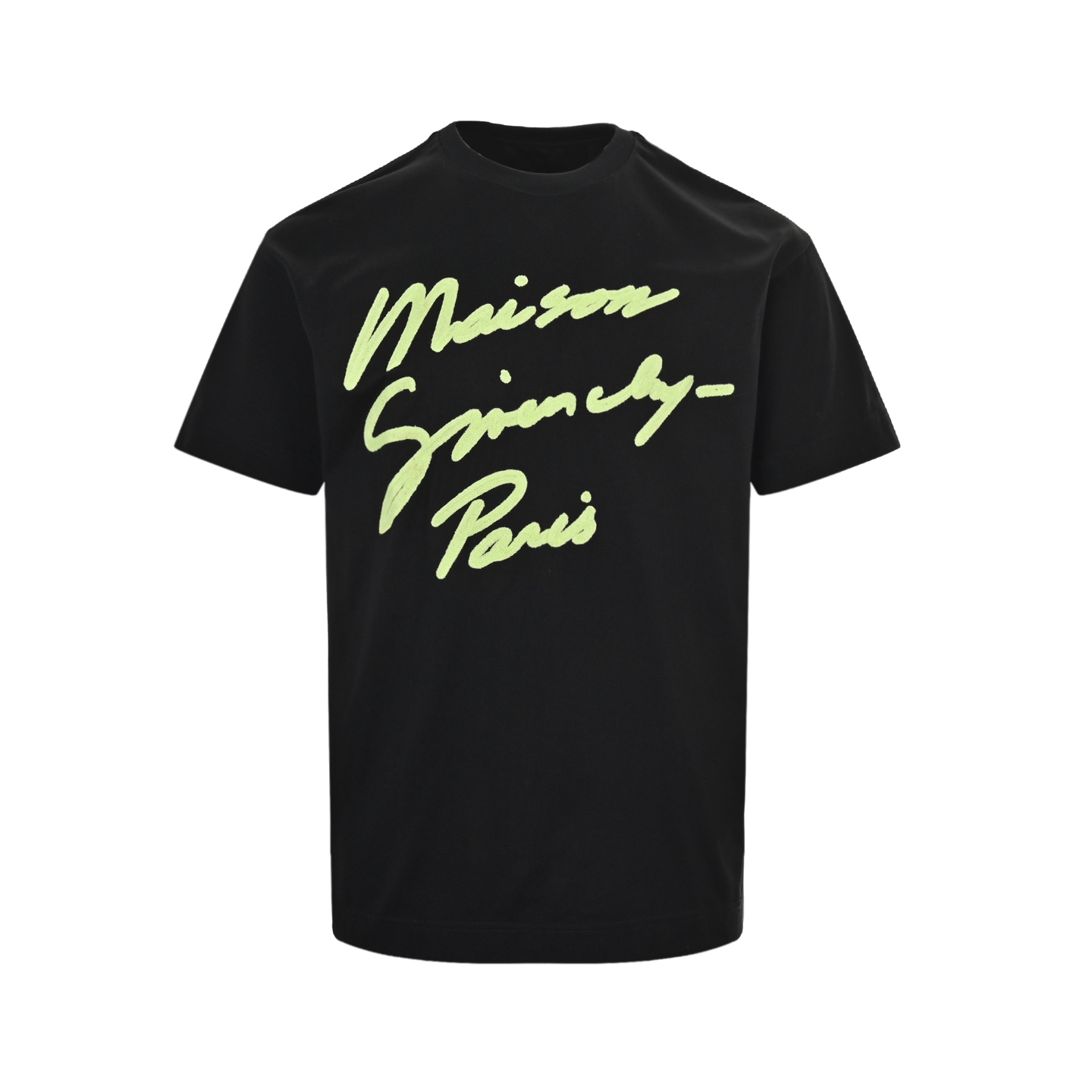 GIVENCHY/纪梵希 25ss 荧光绿字母刺绣短袖