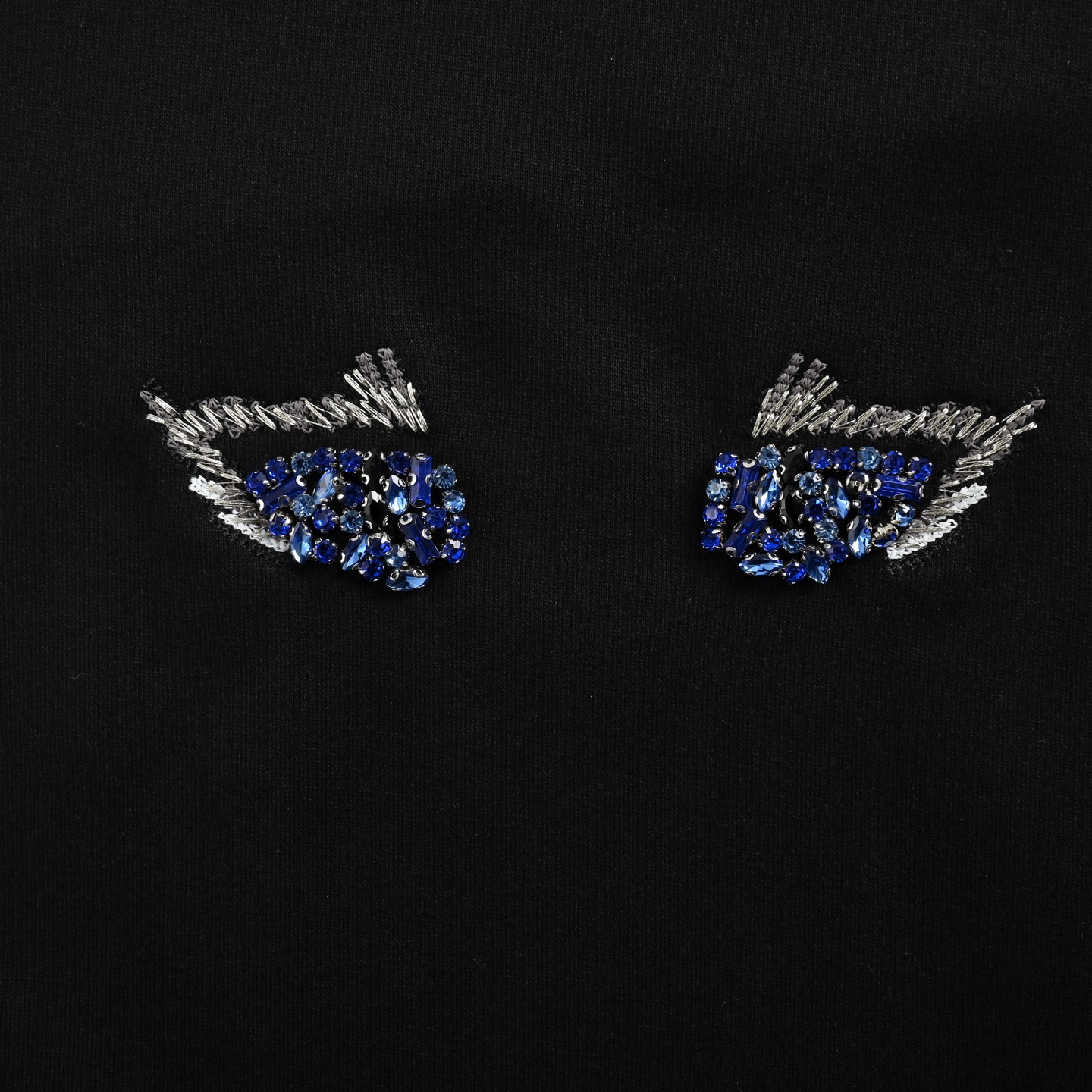 GIVENCHY/纪梵希 25ss 水钻猫眼刺绣短袖