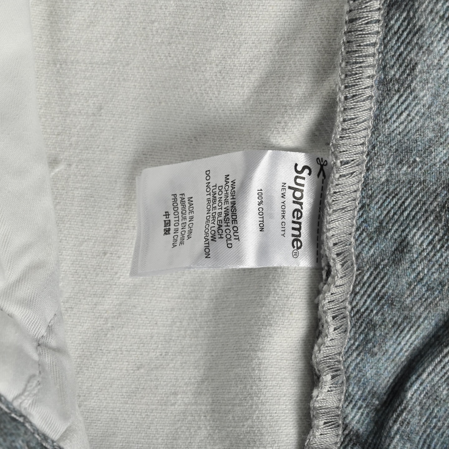 Supreme & HJR 艺术家联名错视涂鸦印花牛仔裤