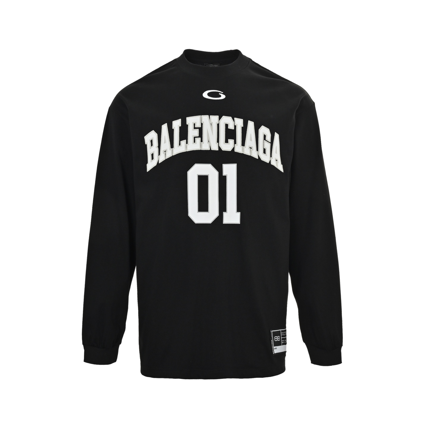 Balenciaga/巴黎世家 25ss 篮球刺绣01号印花长袖T恤