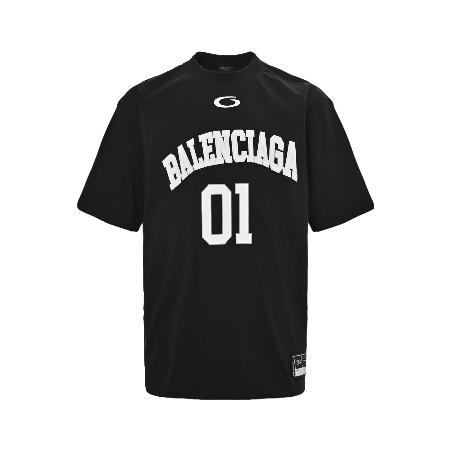 Balenciaga/巴黎世家 25ss 篮球刺绣01号印花短袖