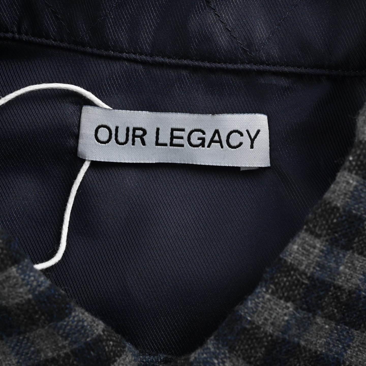 OUR LEGACY 24Fw 格子衬衫 客供珍珠母贝壳扣