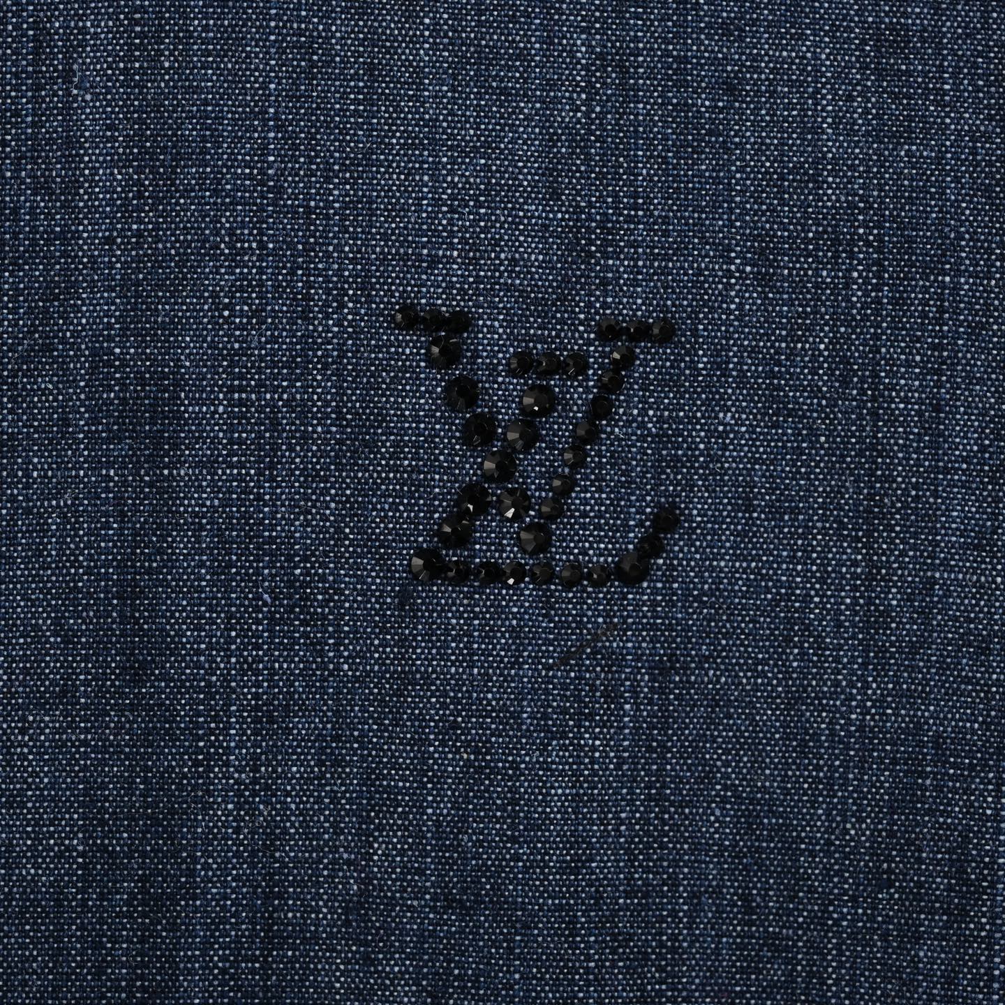 Louis Vuitton/路易威登 24Fw 莱茵石镶钻牛仔裤