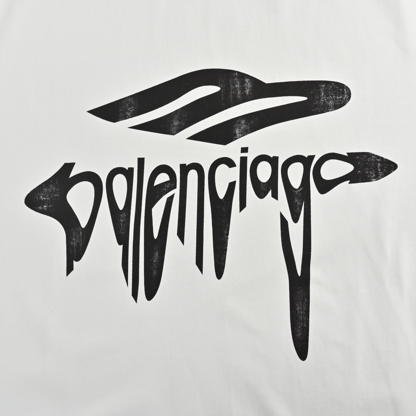 Balenciaga/巴黎世家 25ss logo溶解磨破短袖 黑色 白色-Chinese UA Cheap High Quatity Brand Clothes Bags handbags Sneakers wholesale wholesaler seller from China Factory suppliers Fashion Clothing Shoes best Quality Beautiful Price Balenciaga/巴黎世家 25ss logo溶解磨破短袖 黑色 白色