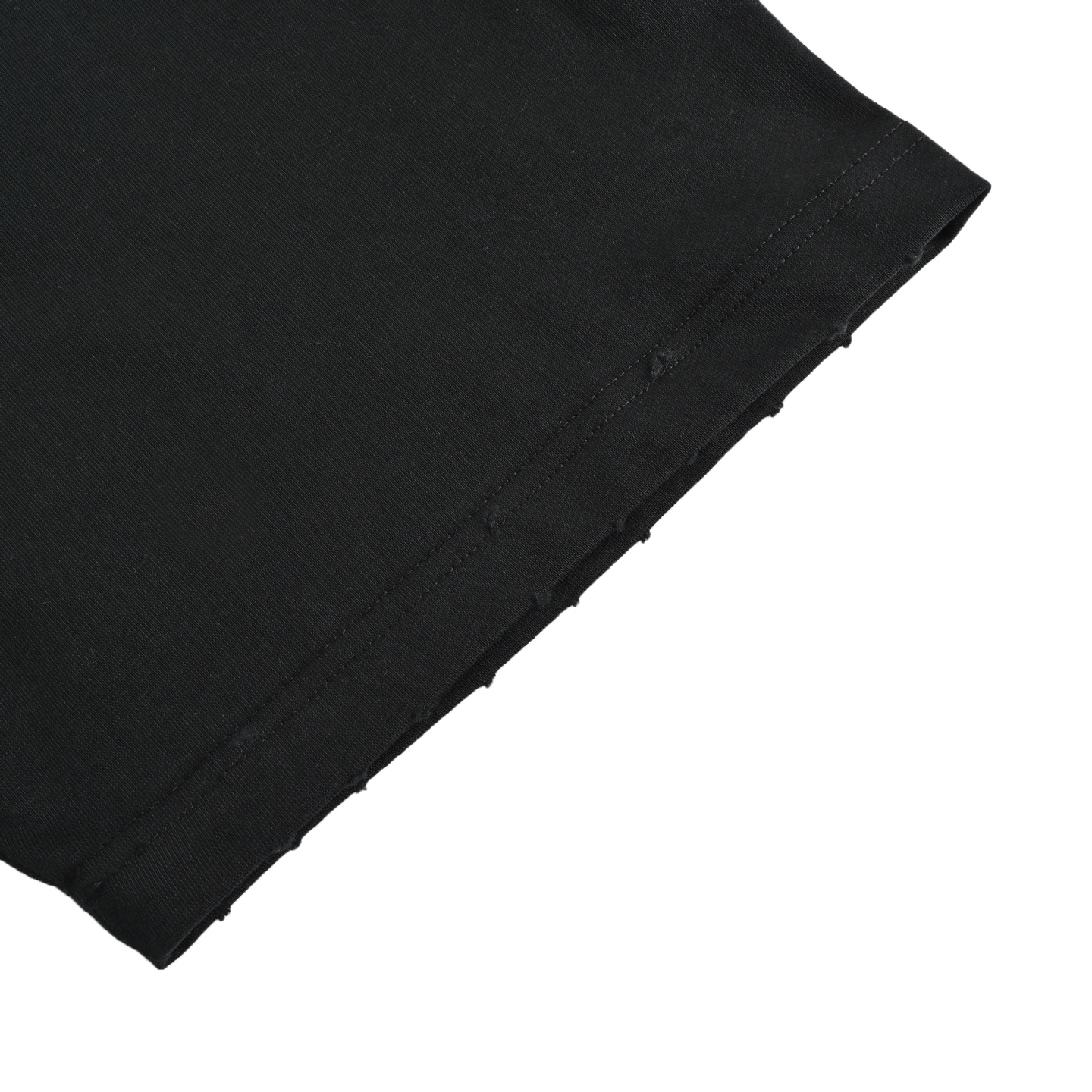 Balenciaga/巴黎世家 25ss logo溶解磨破短袖