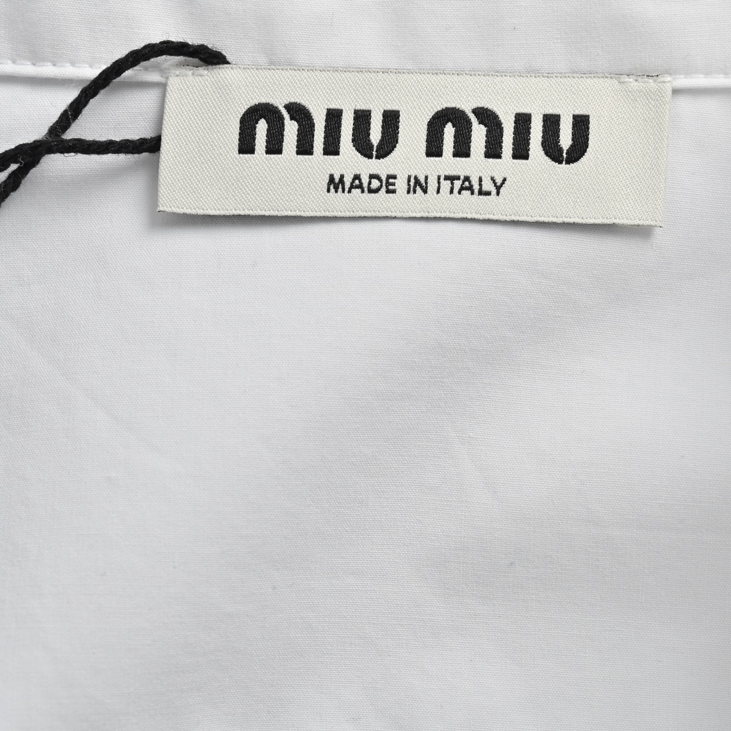 Miu Miu/缪缪 24Fw 府绸口袋翻领长袖衬衫
