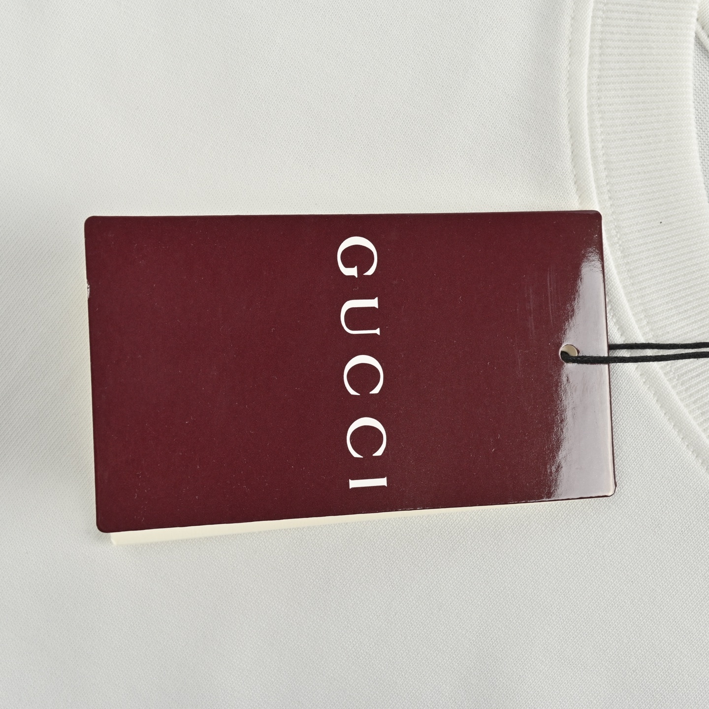 Gucci/古驰 25ss 胸口签名字母刺绣短袖 24年刺绣款米白色