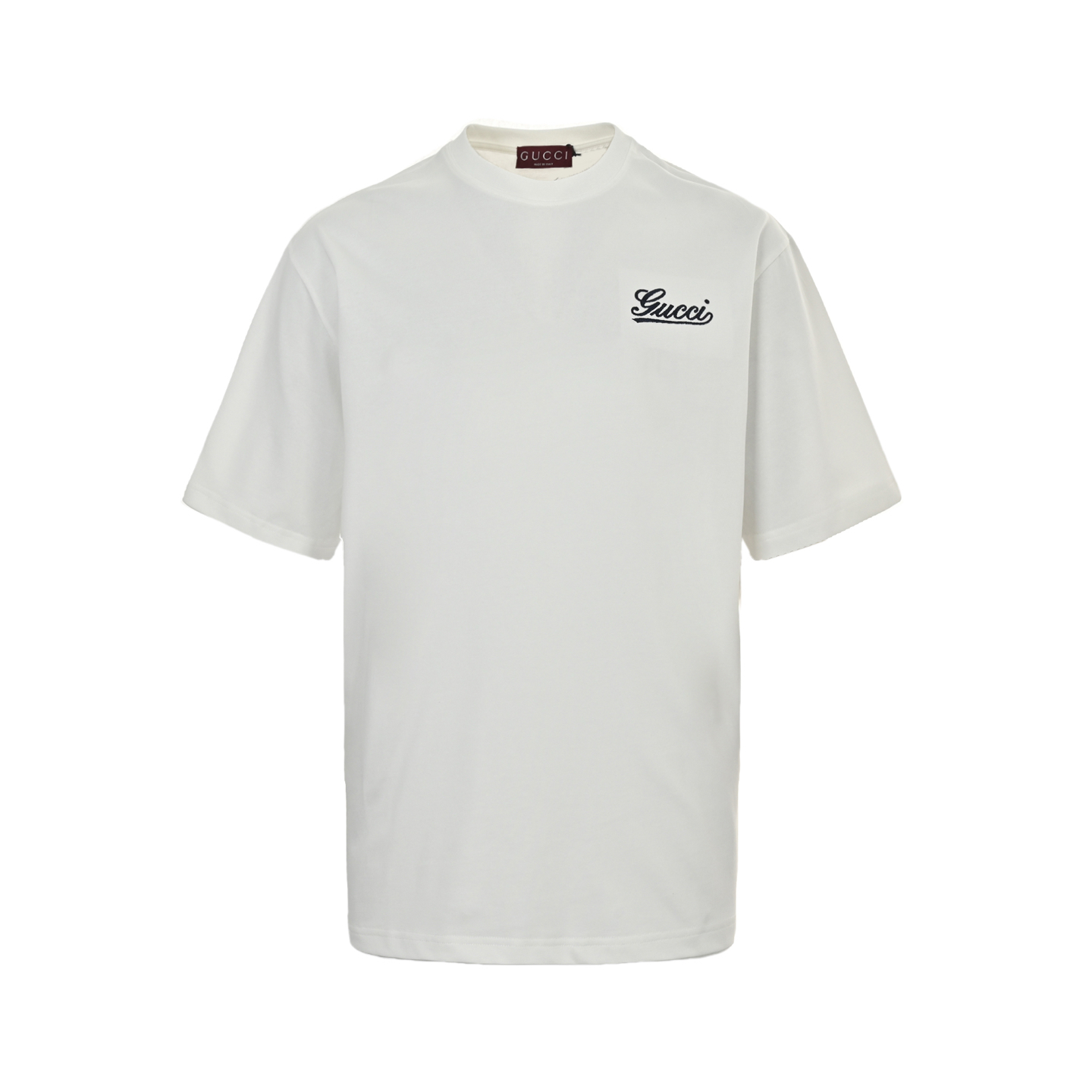Gucci/古驰 25ss 胸口签名字母刺绣短袖 24年刺绣款米白色
