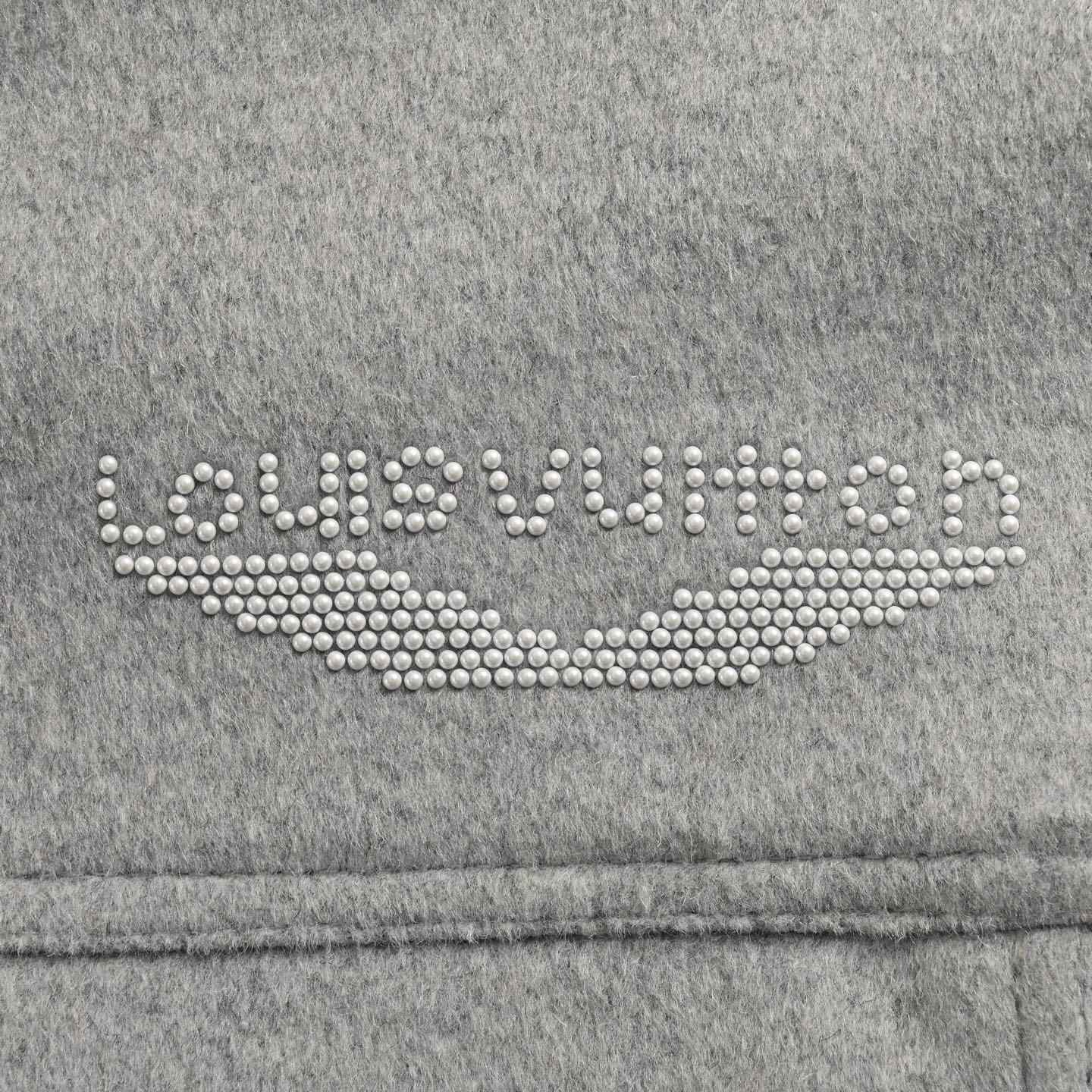 Louis Vuitton/路易威登 LV 24Fw毛领拼接羊毛棉服外套