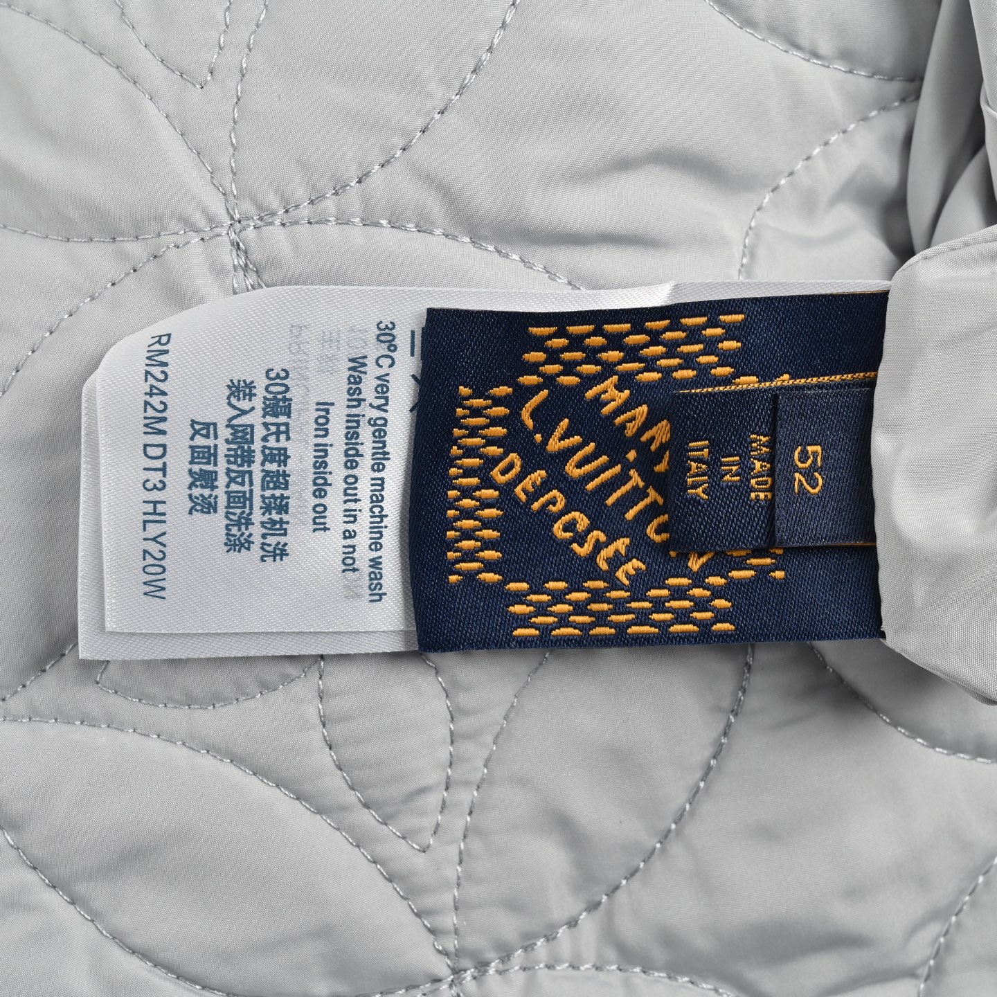 Louis Vuitton/路易威登 LV 24Fw毛领拼接羊毛棉服外套