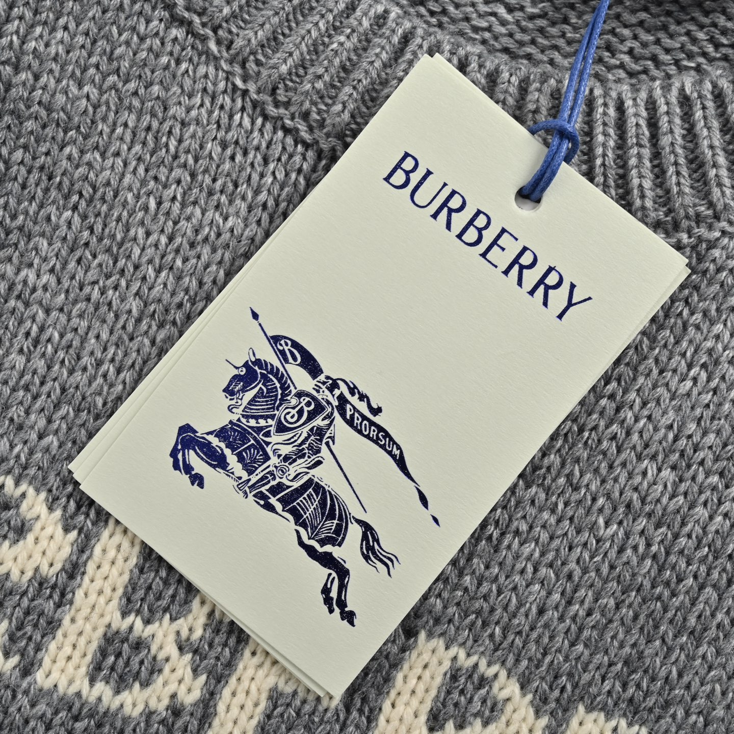 Burberry/巴宝莉 战马骑士徽标羊绒混纺圆领毛衣