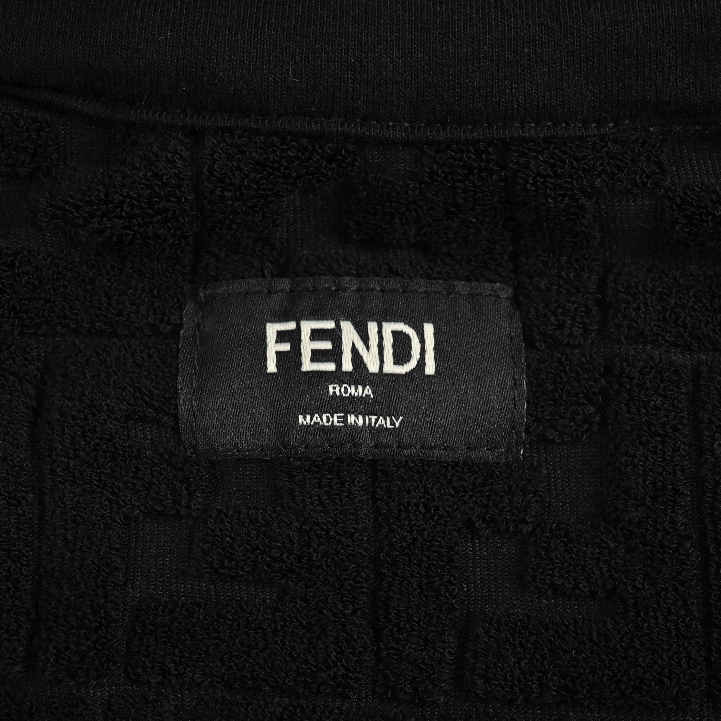 Fendi/芬迪 毛巾植绒满印连帽拉链卫衣外套