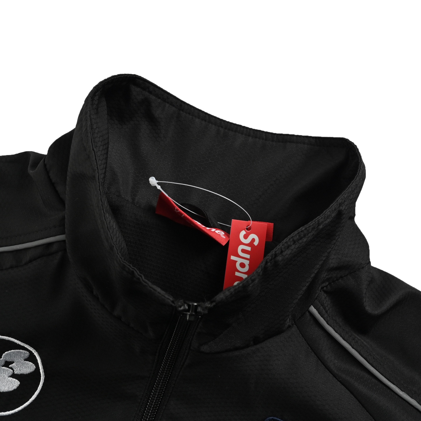 Supreme 24Fw 3M反光条半拉链套头夹克外套