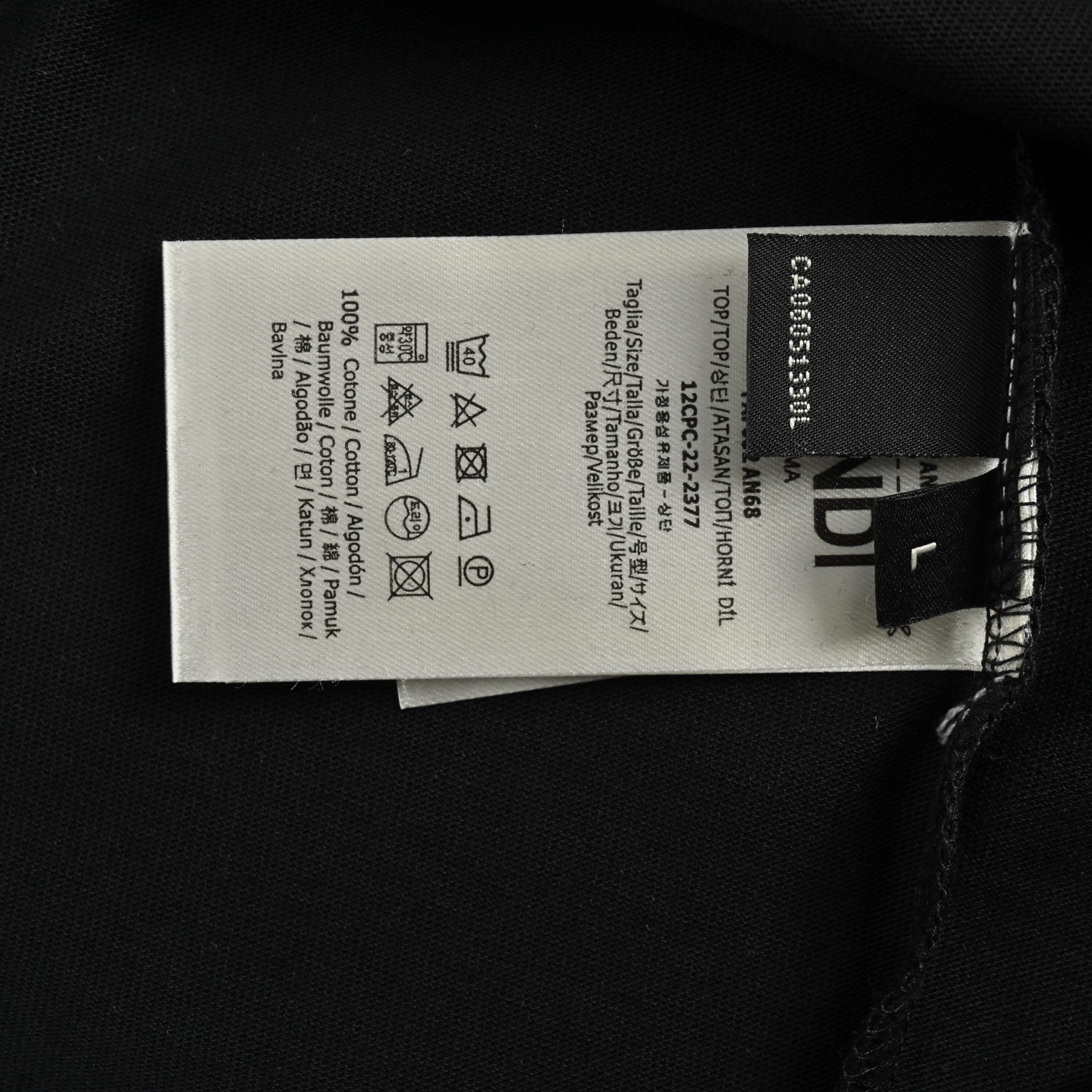 Fendi/芬迪 小怪兽眼睛压胶印花短袖