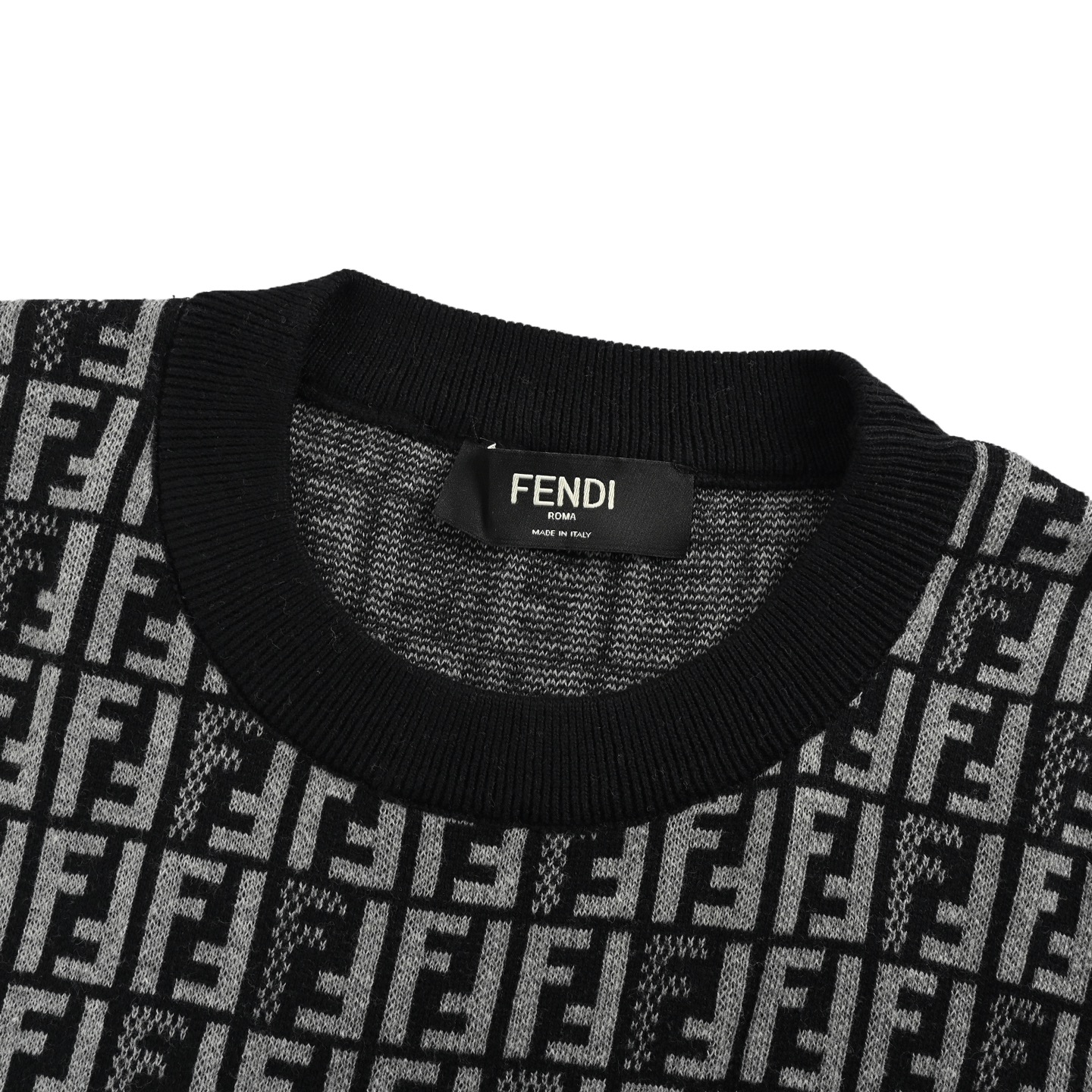 Fendi/芬迪 FF提花满印针织短袖
