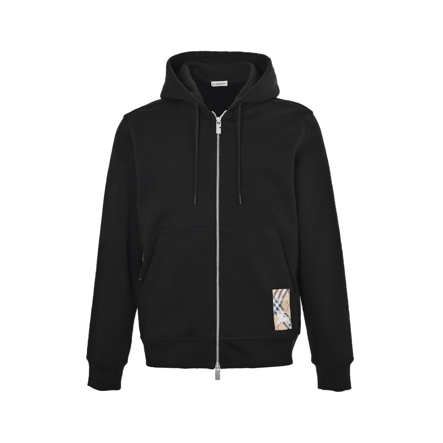 Burberry/巴宝莉 格纹棉质拉链连帽卫衣外套