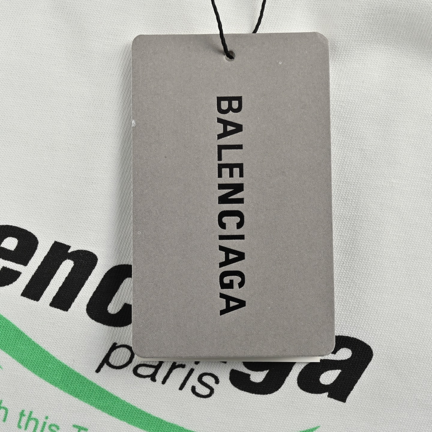 Balenciaga/巴黎世家 环保限定印花短袖 白色