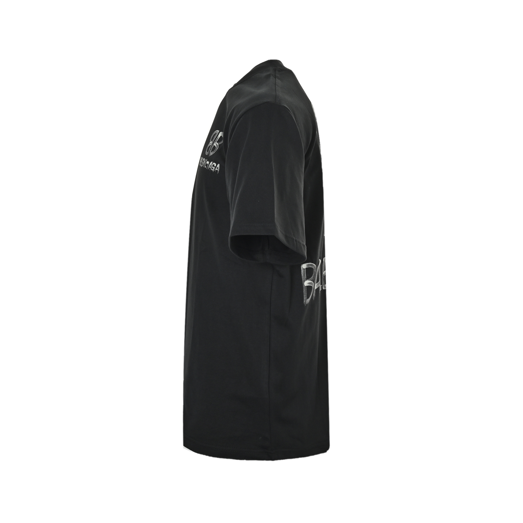 Balenciaga/巴黎世家 后背双B夜光短袖 夜光粉印花 吸收光夜光效果