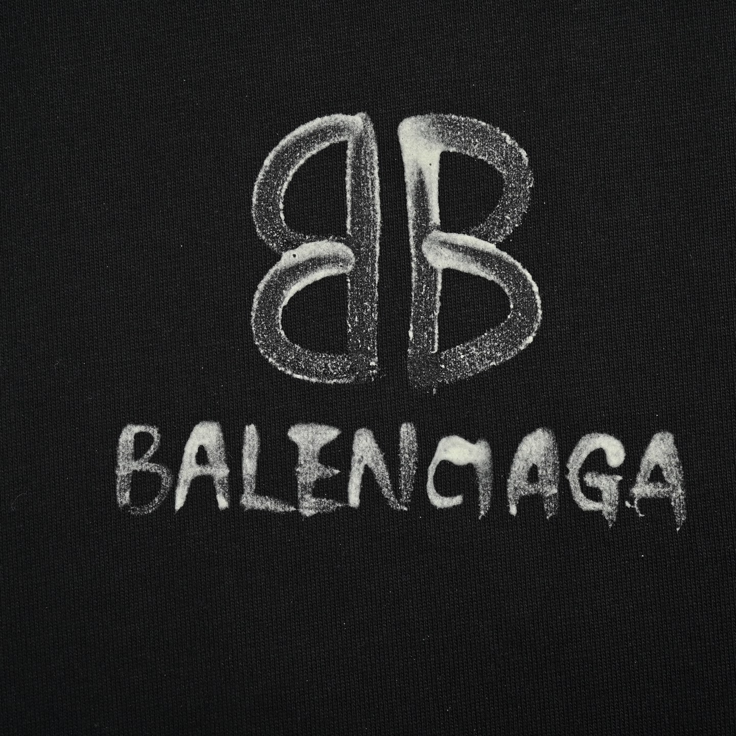 Balenciaga/巴黎世家 后背双B夜光短袖 夜光粉印花 吸收光夜光效果