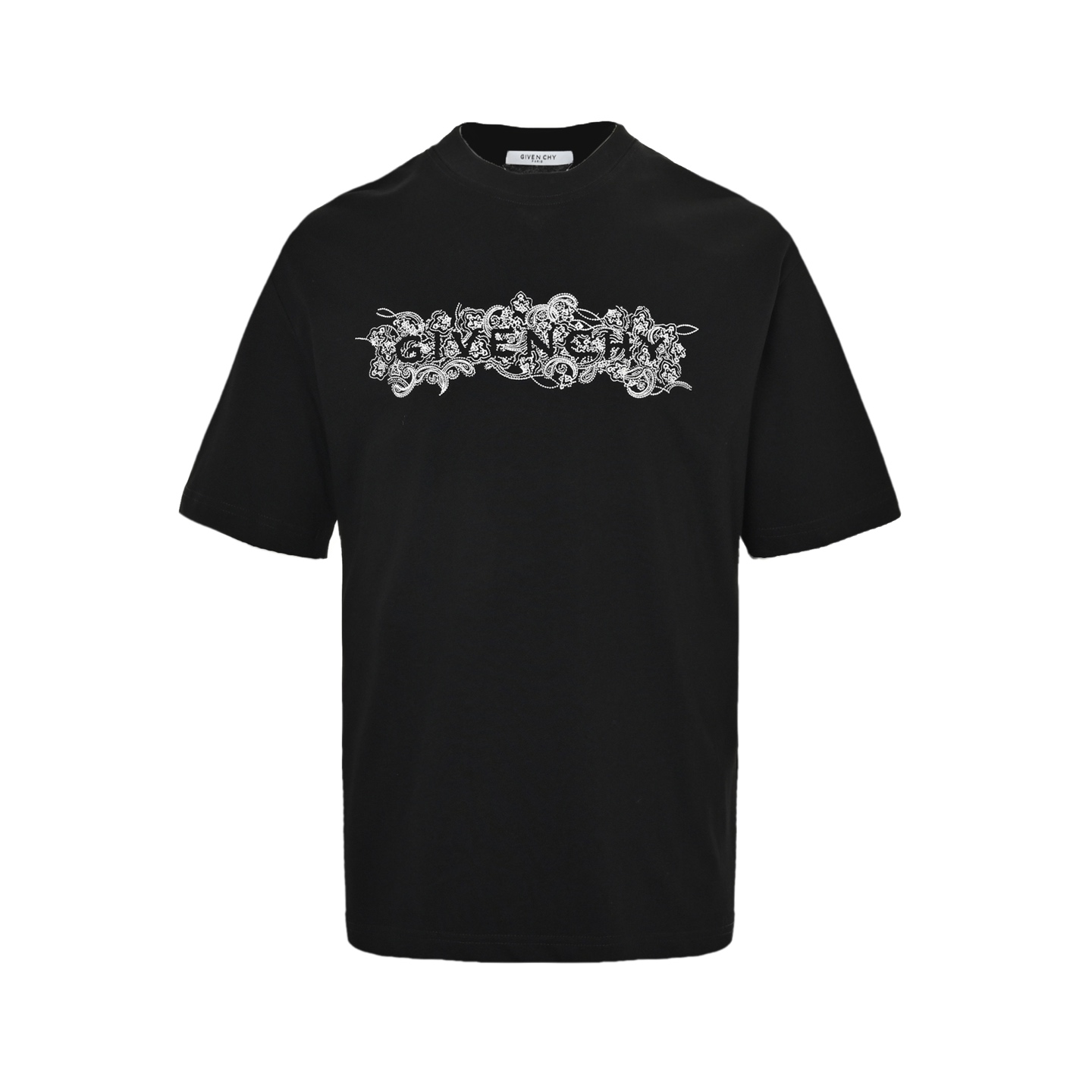 GIVENCHY/纪梵希 花卉刺绣字母logo短袖