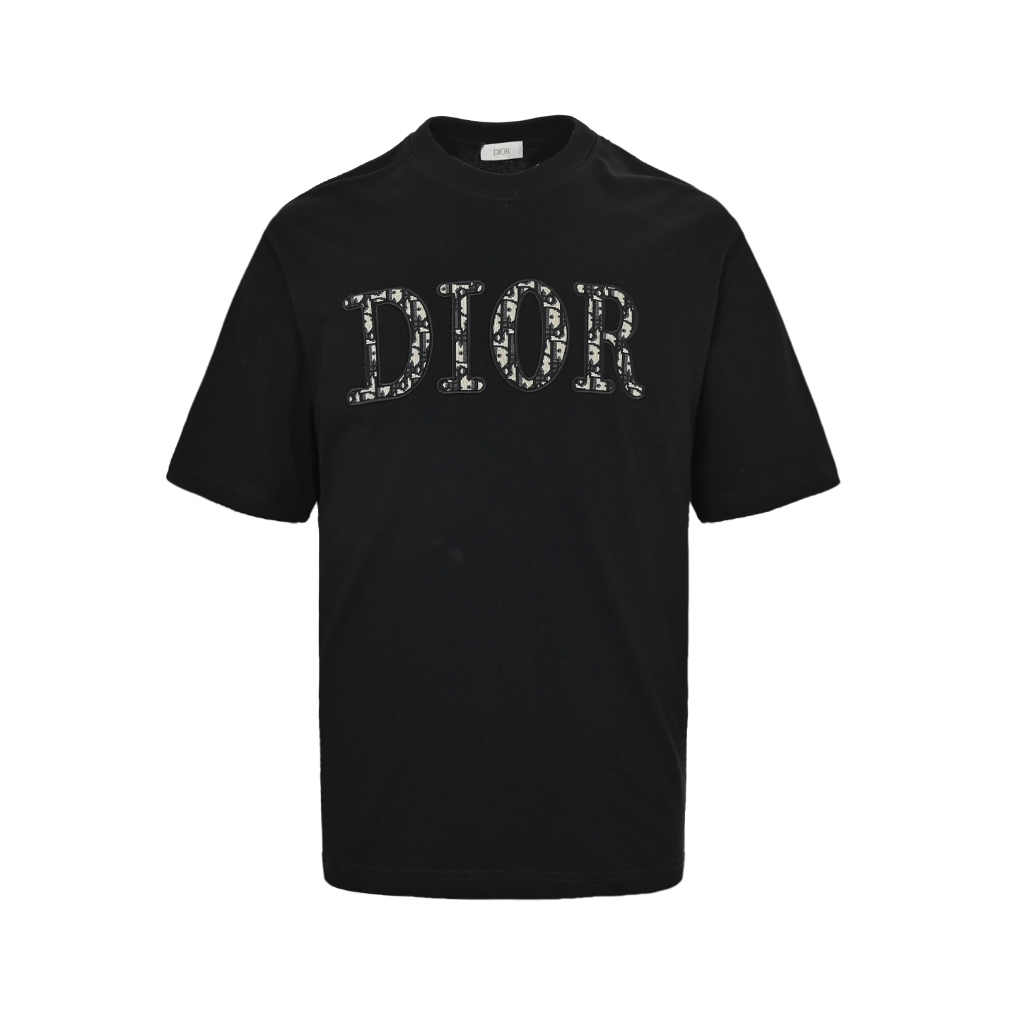 Dior/迪奥 老花贴布绣字母短袖 定制定染双纱紧密度面料