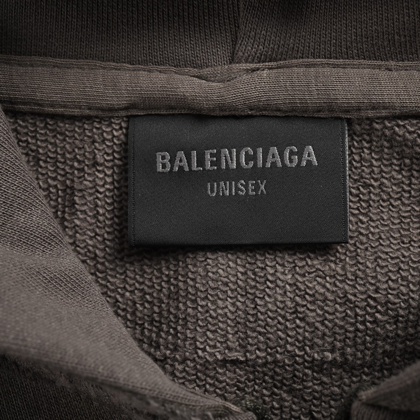 Balenciaga/巴黎世家 泥染压胶可乐拉链卫衣外套