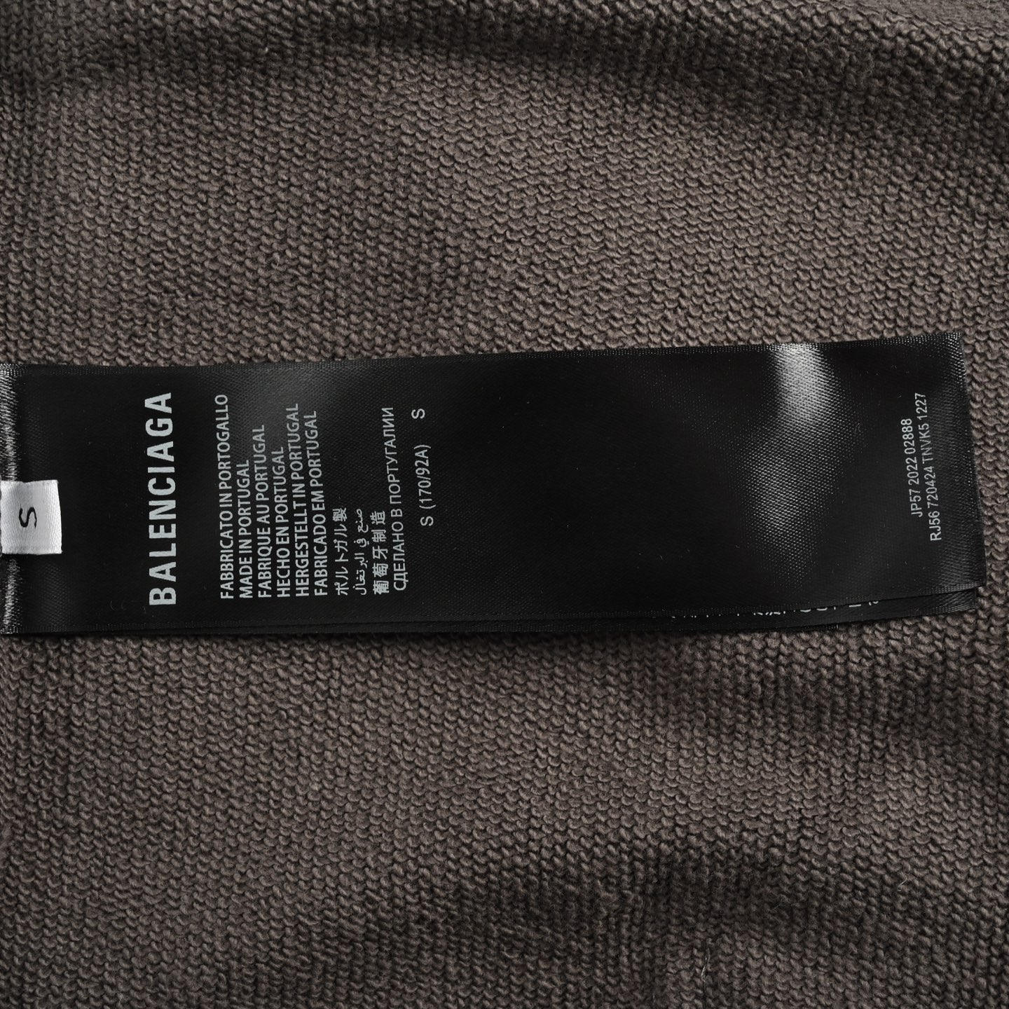 Balenciaga/巴黎世家 泥染压胶可乐拉链卫衣外套