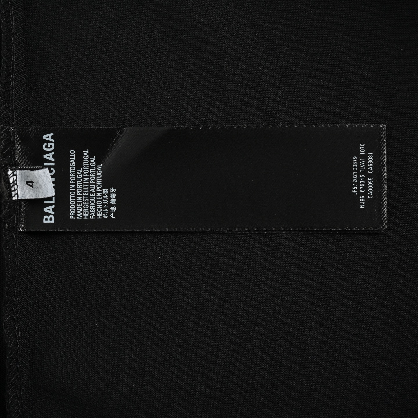 Balenciaga/巴黎世家 24ss 前后3M反光字母印花短袖