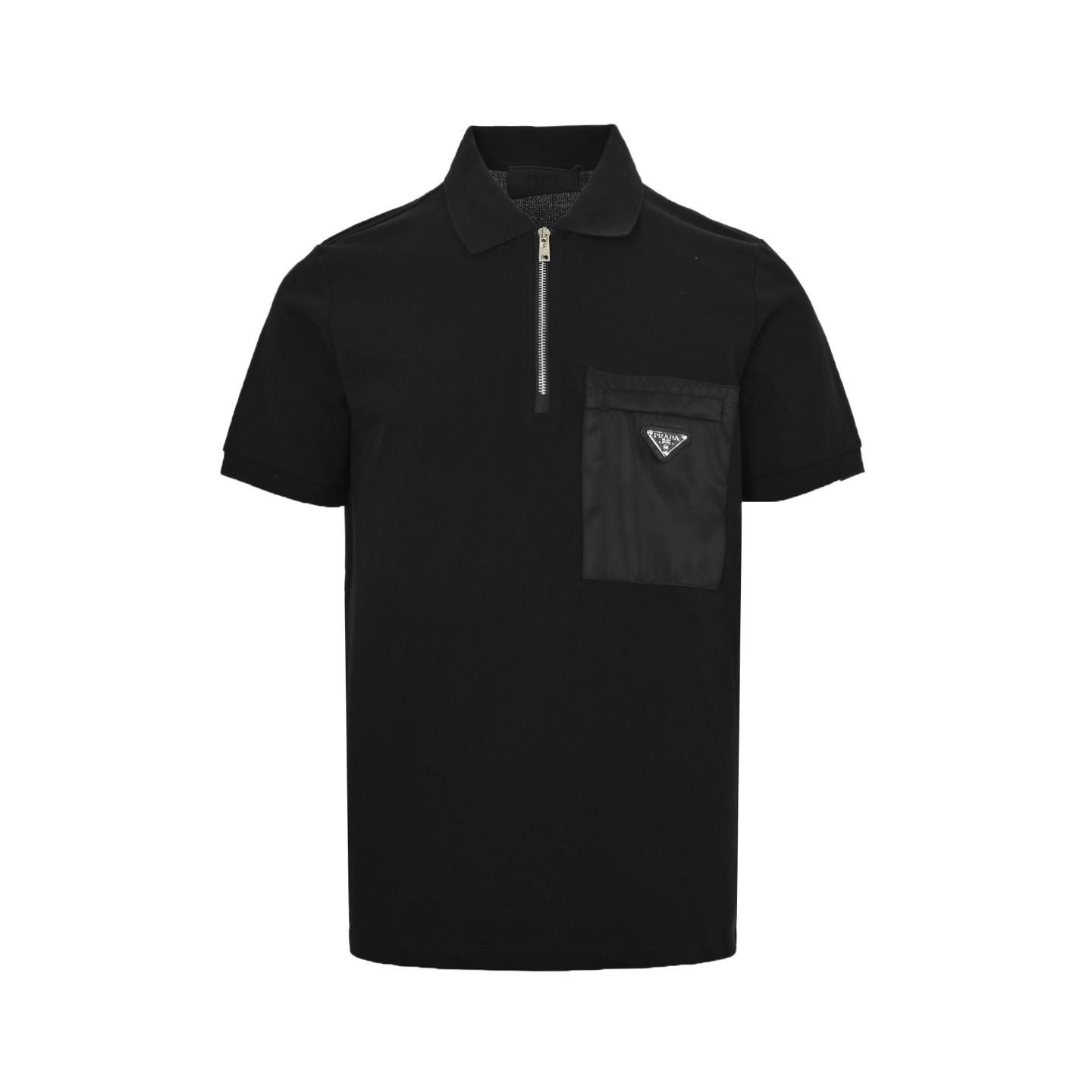 Prada/普拉达 25ss 三角标半拉链Polo短袖