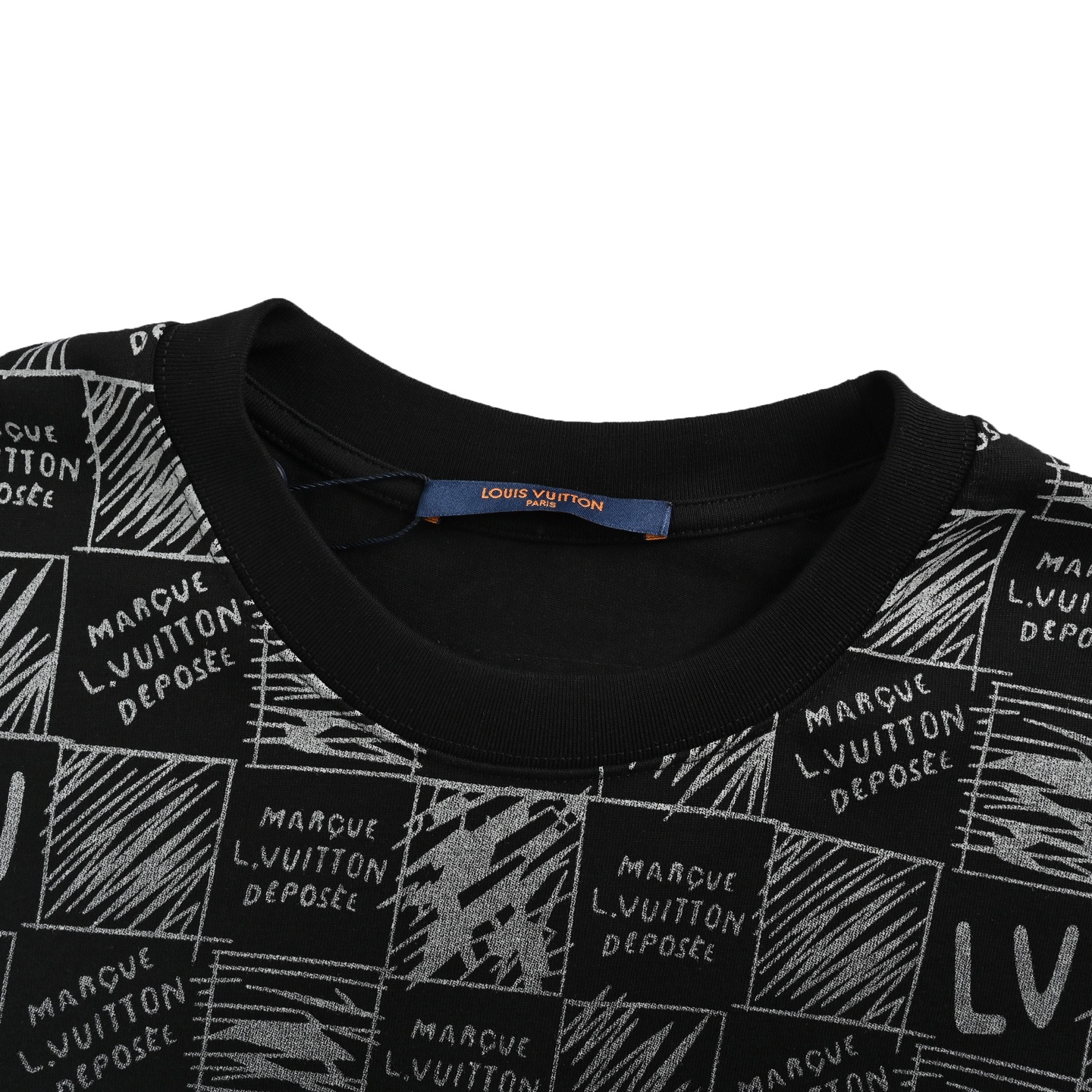Louis Vuitton/路易威登 25ss 渐变棋盘格logo印花短袖