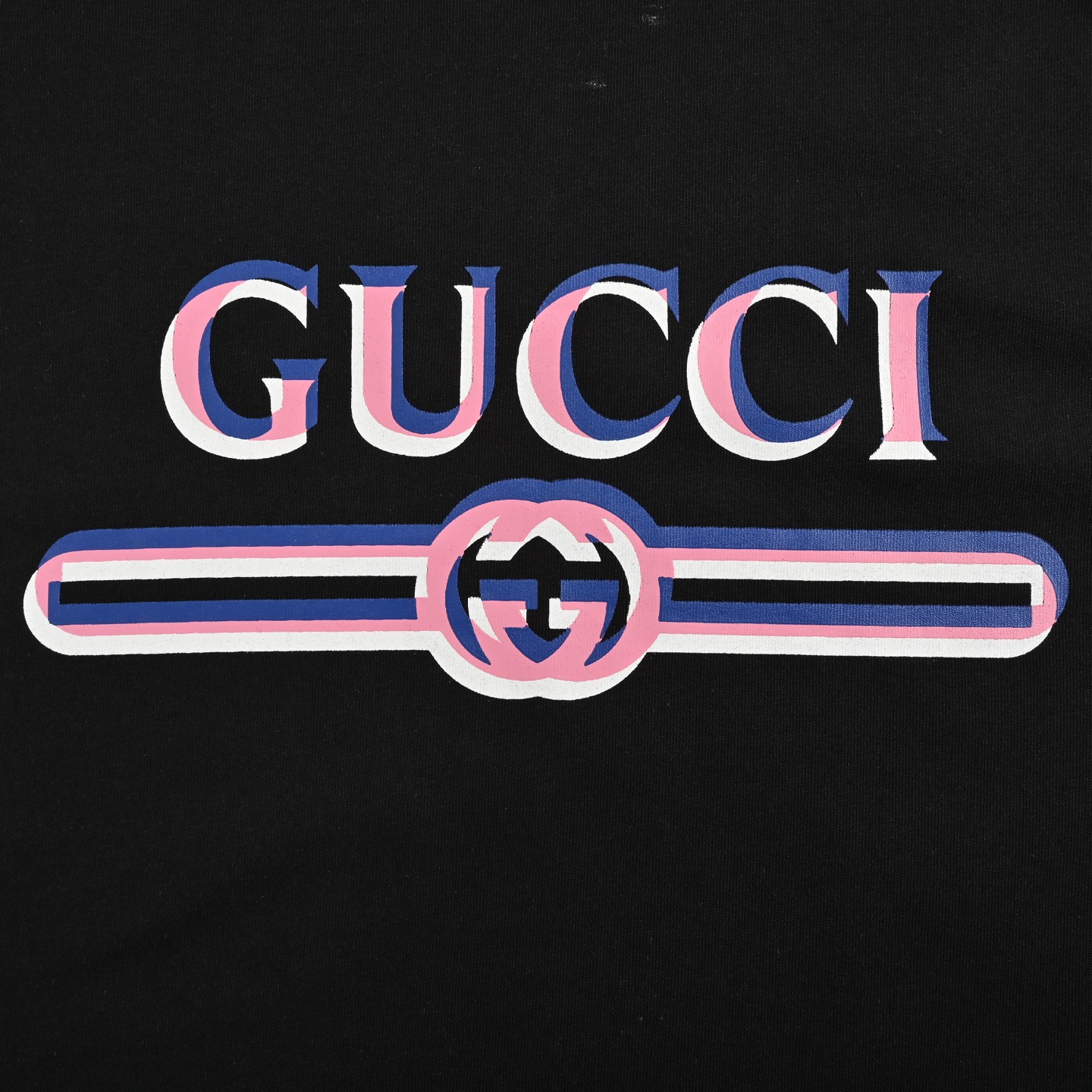 Gucci/古驰 25ss 重影字母印花短袖