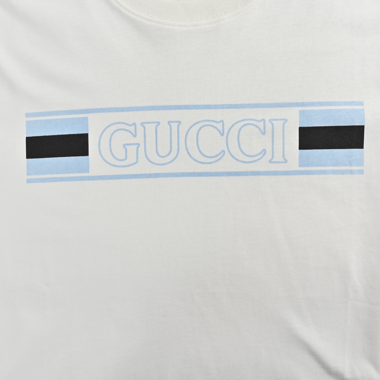 Gucci/古驰 25ss 镂空字母logo印花短袖